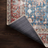Loloi Loren Blue / Brick Rug RUGS - synthetic Loloi