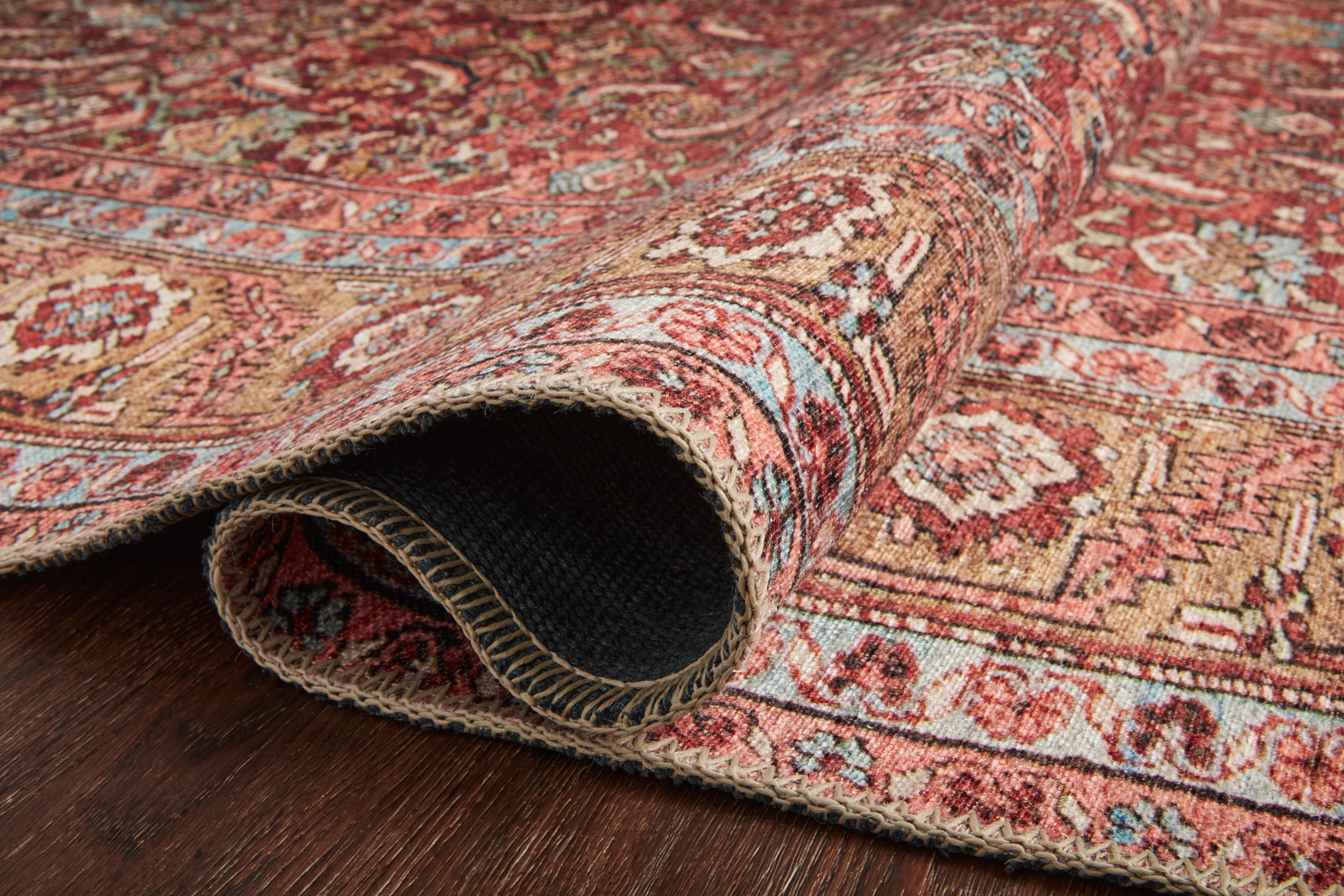 Loloi Loren Red / Multi Rug RUGS - synthetic Loloi