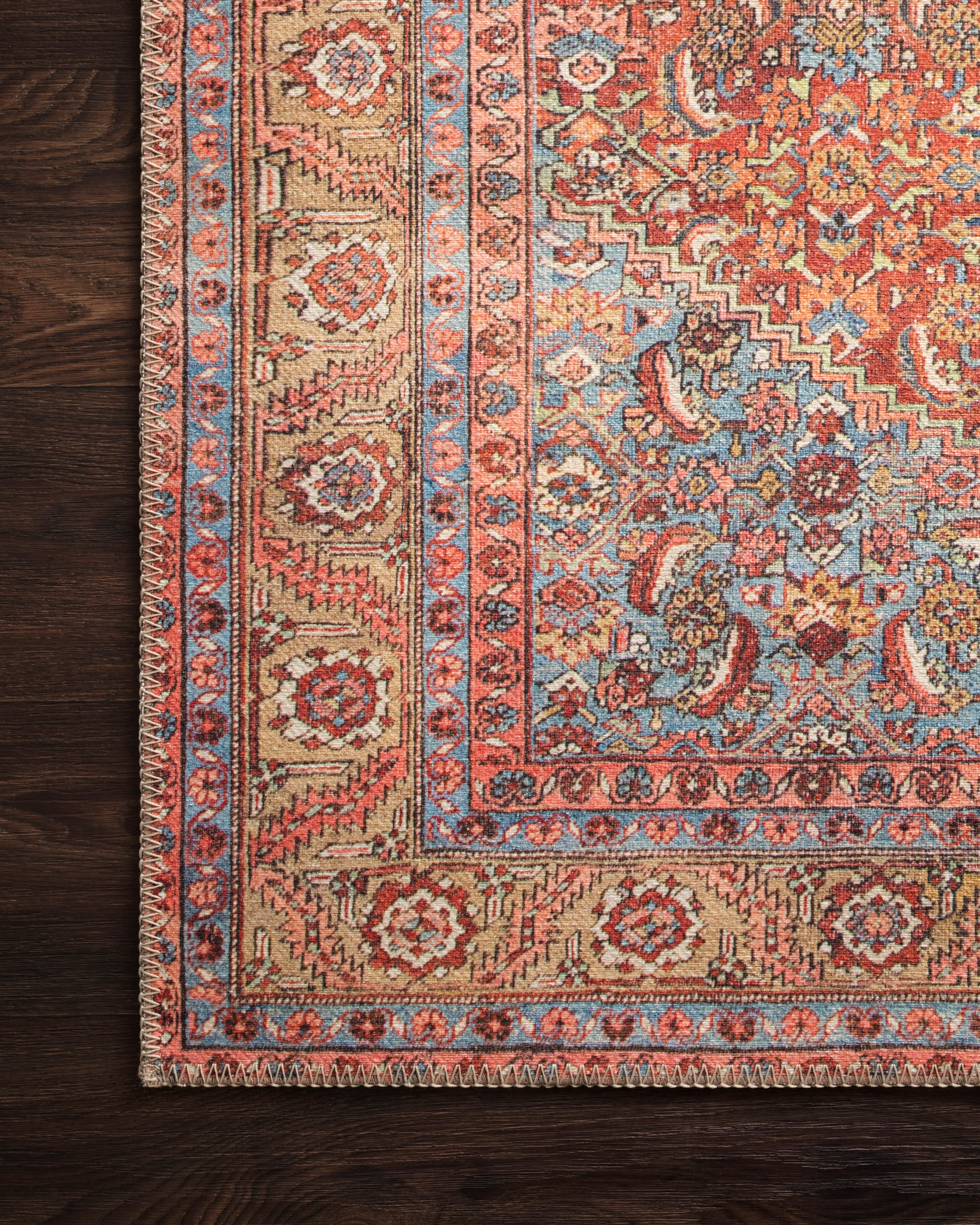 Loloi Loren Red / Multi Rug RUGS - synthetic Loloi