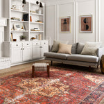 Loloi Loren Red / Navy Rug RUGS - synthetic Loloi