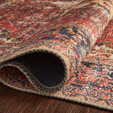 Loloi Loren Red / Navy Rug RUGS - synthetic Loloi