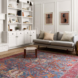 Loloi Loren Blue / Red Rug RUGS - synthetic Loloi