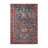 Loloi Loren Blue / Red Rug RUGS - synthetic Loloi 18" x 18"