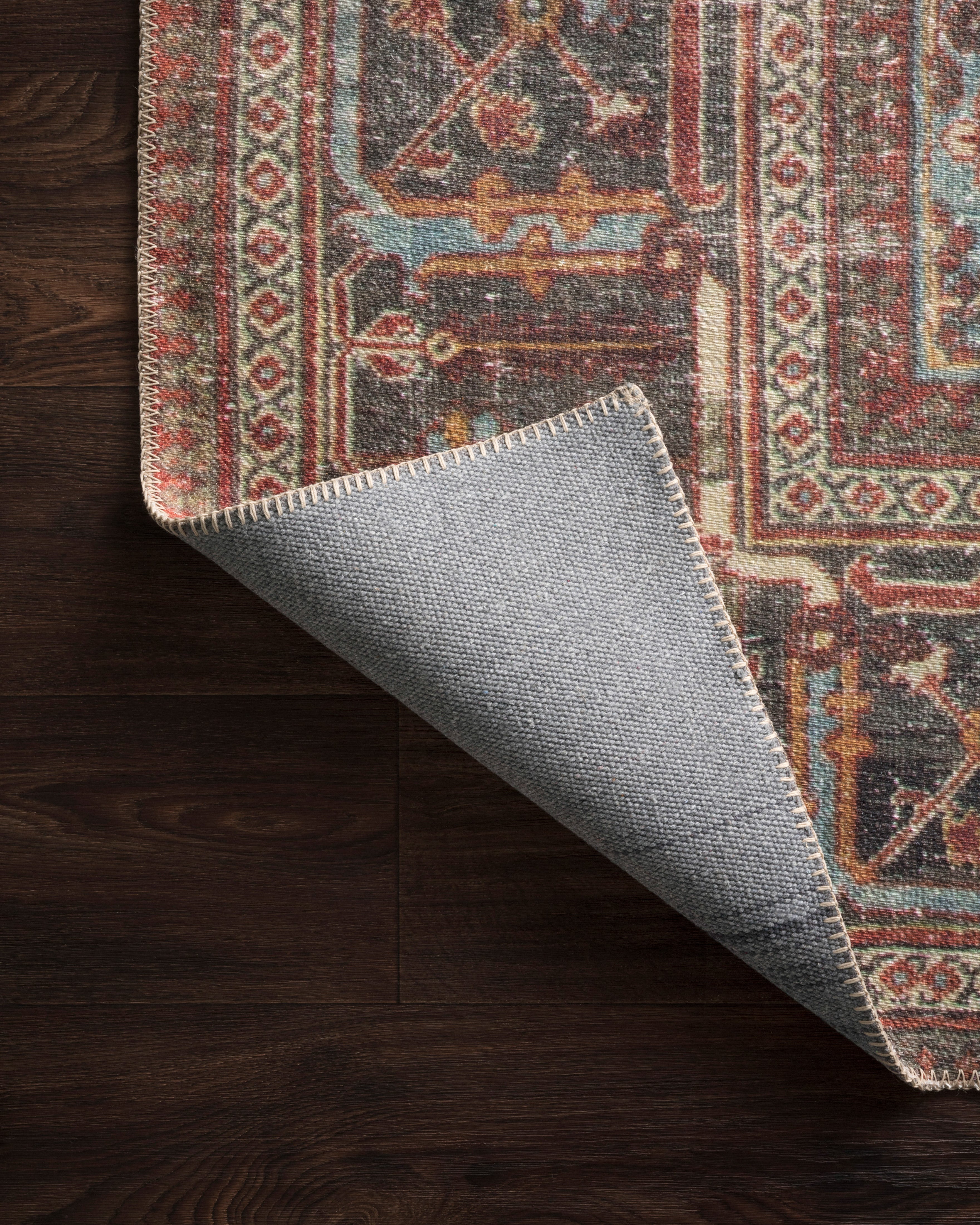 Loloi Loren Brick / Midnight Rug 2-RUGS-patterned Loloi