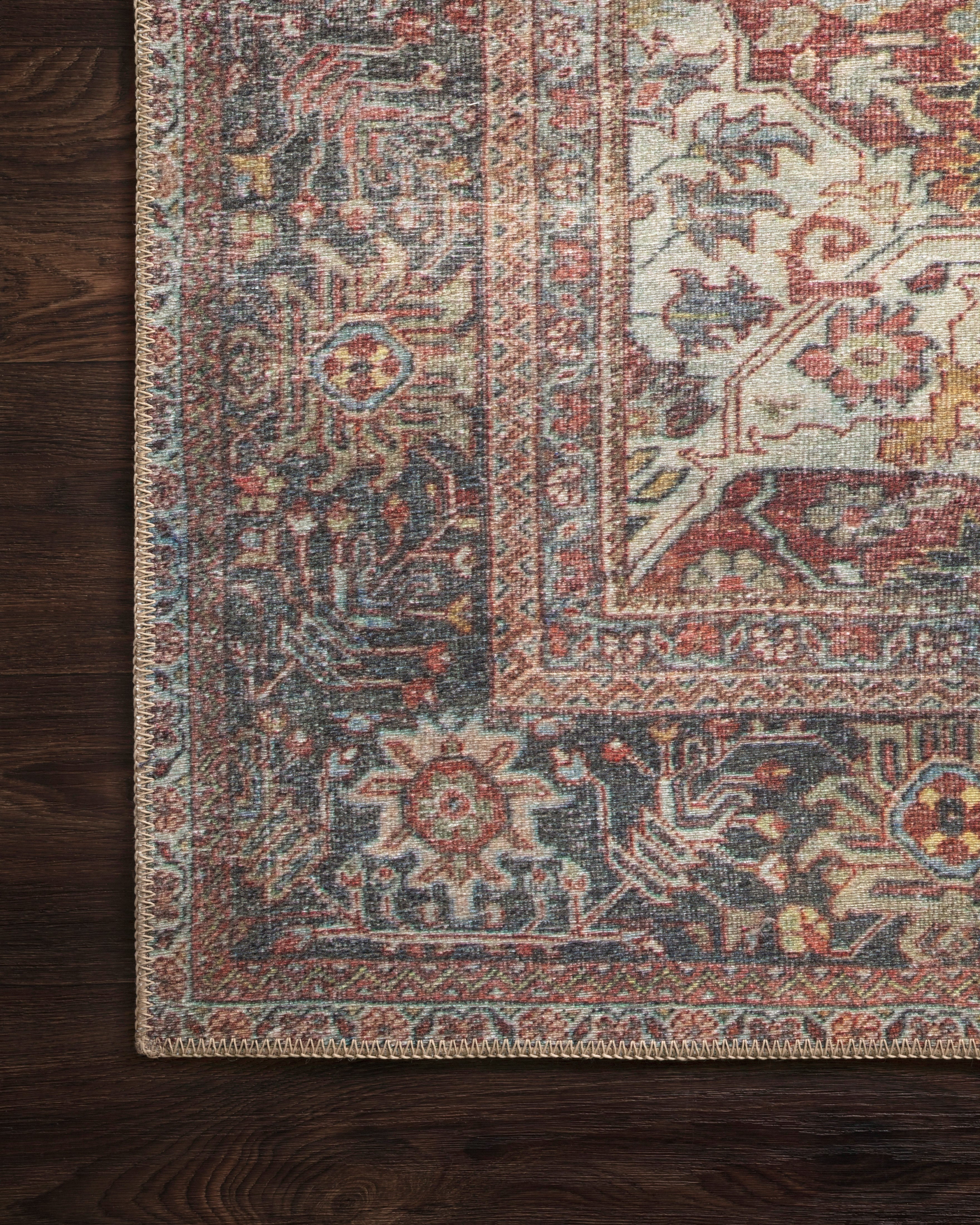 Loloi Loren Brick / Multi Rug 2-patterned rugs Loloi
