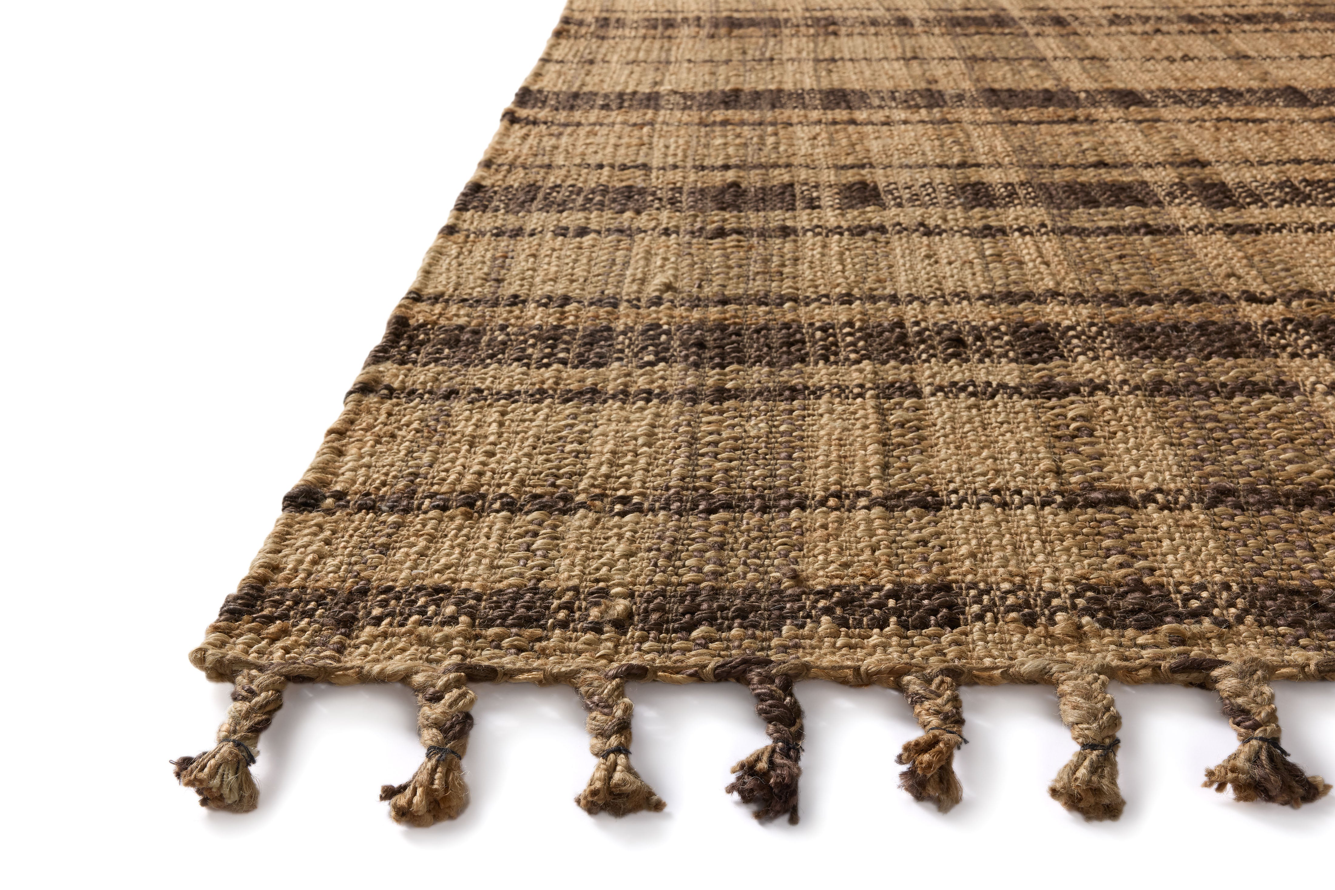 Magnolia Home by Joanna Gaines x Loloi Louie Natural / Espresso RUGS - jute Loloi