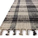 Magnolia Home by Joanna Gaines x Loloi Louie Ivory / Black RUGS - jute Loloi