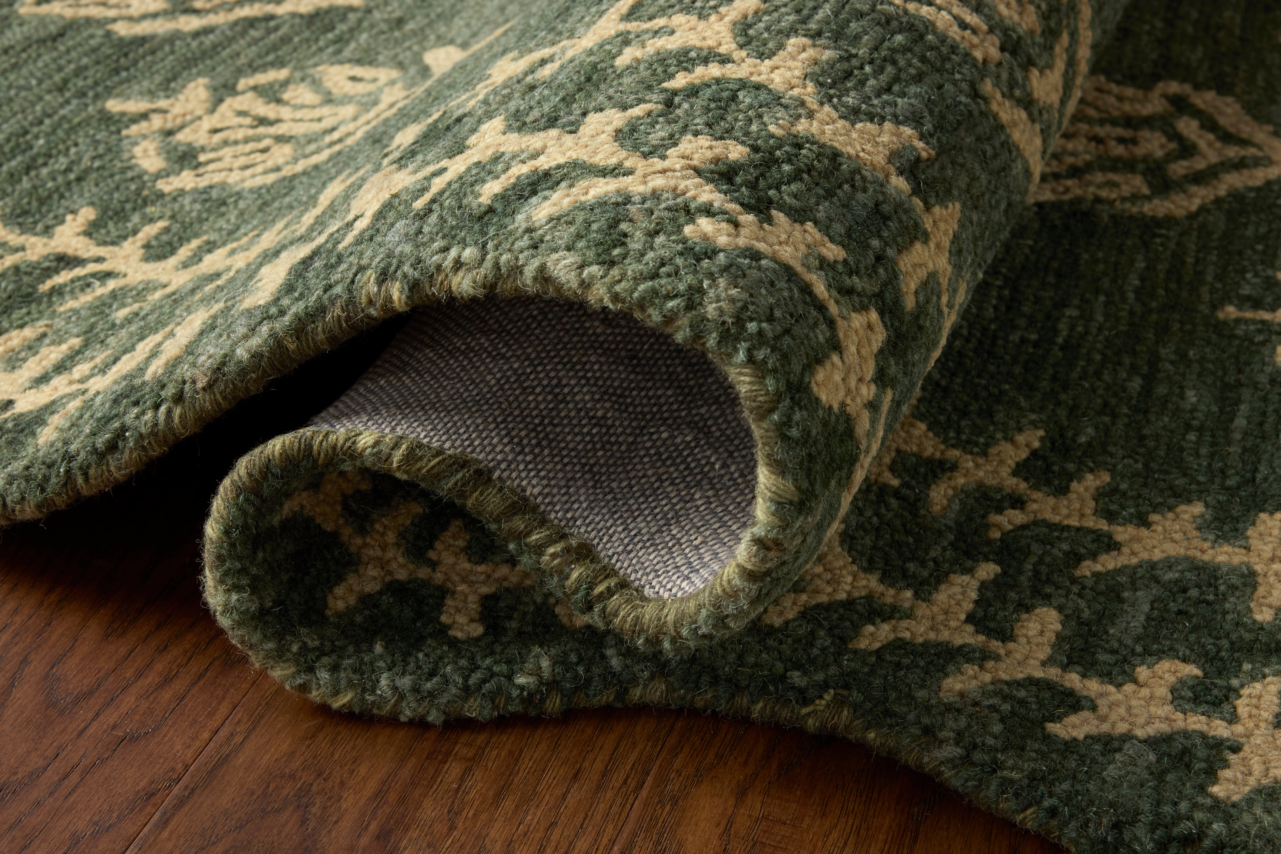 Rifle Paper Co. x Loloi Lisette Forest / Oatmeal Rug RUGS - wool Loloi 18" x 18"