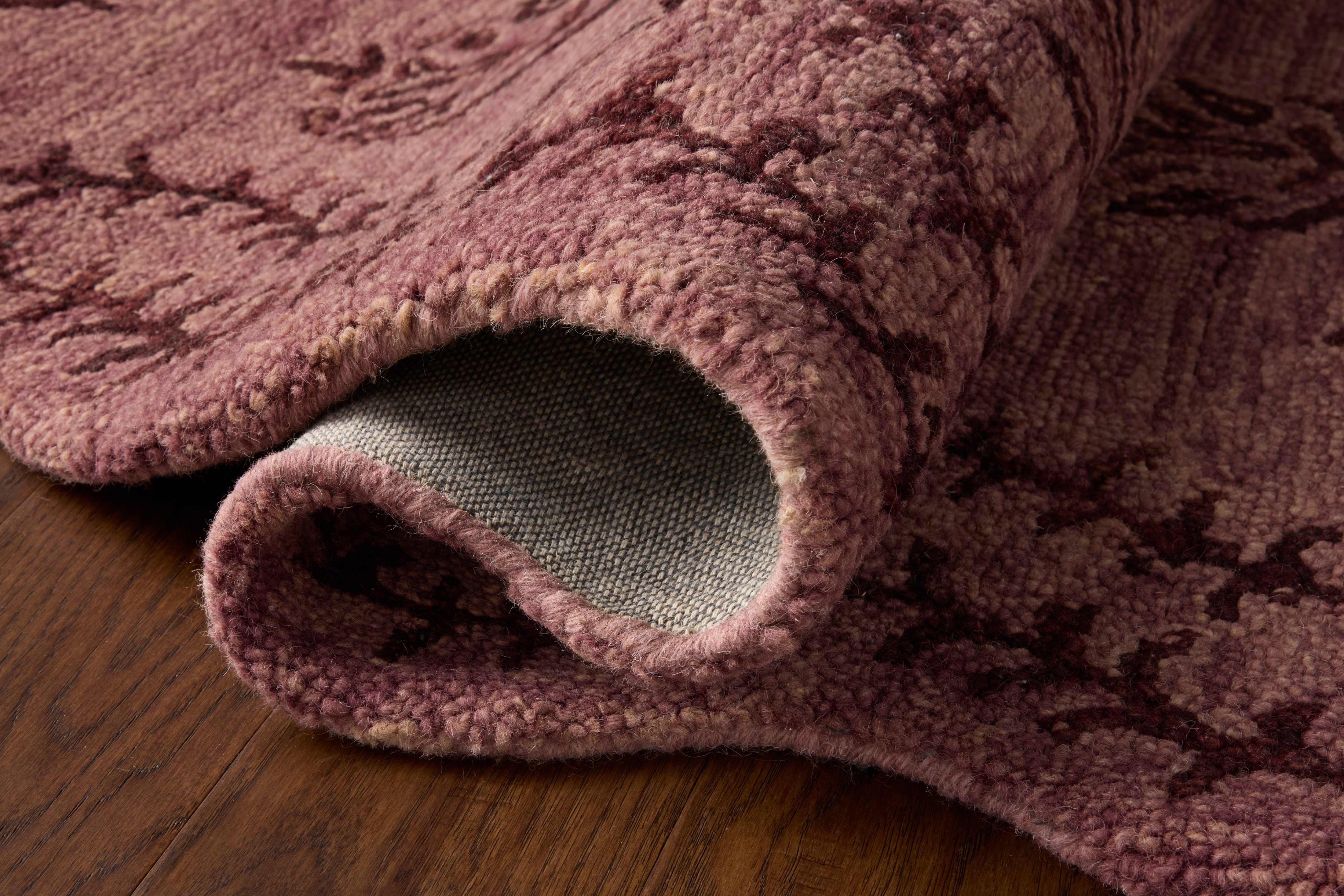Rifle Paper Co. x Loloi Lisette Plum / Dark Plum Rug RUGS - wool Loloi 18" x 18"