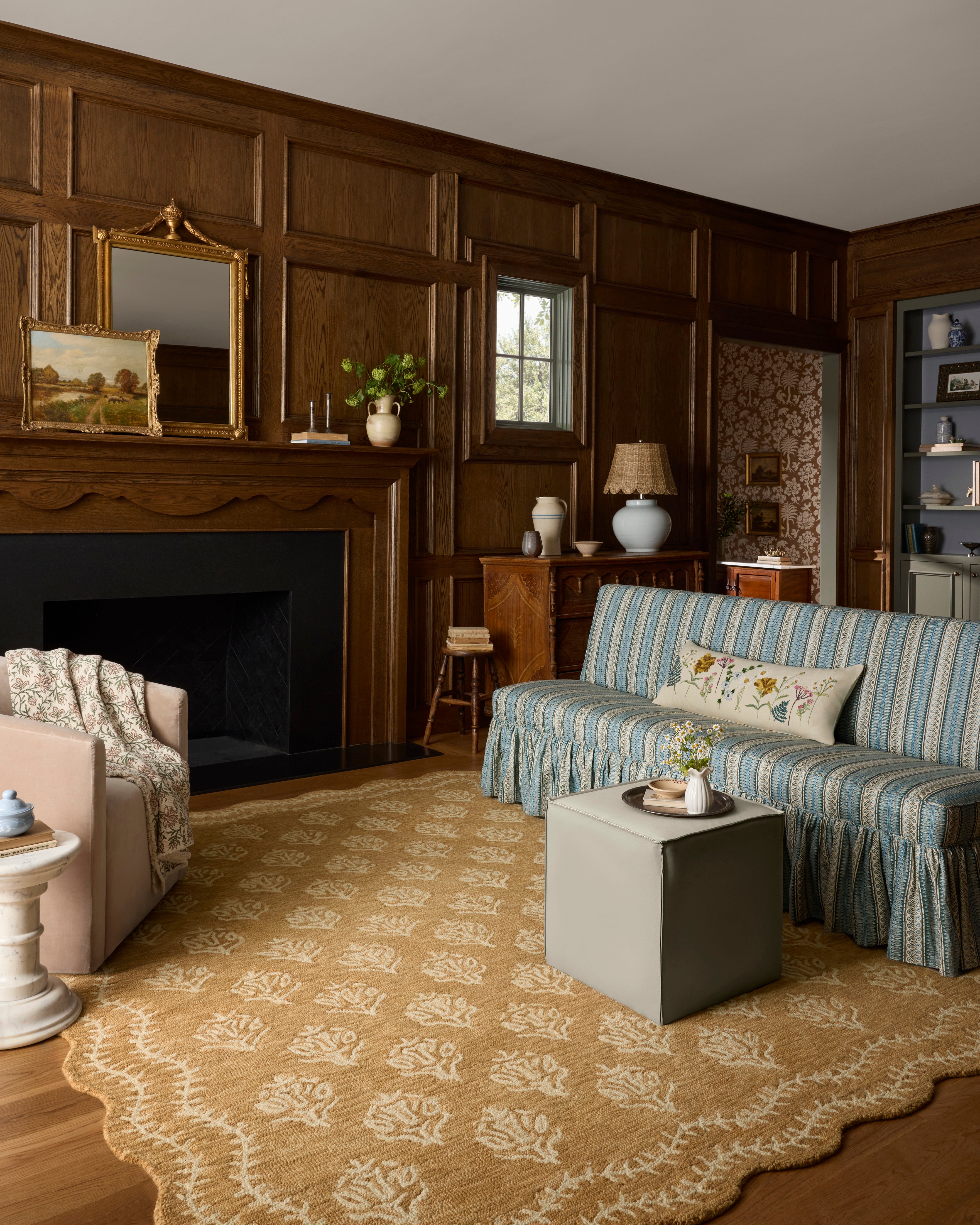 Rifle Paper Co. x Loloi Lisette Wheat / Ivory Rug RUGS - wool Loloi