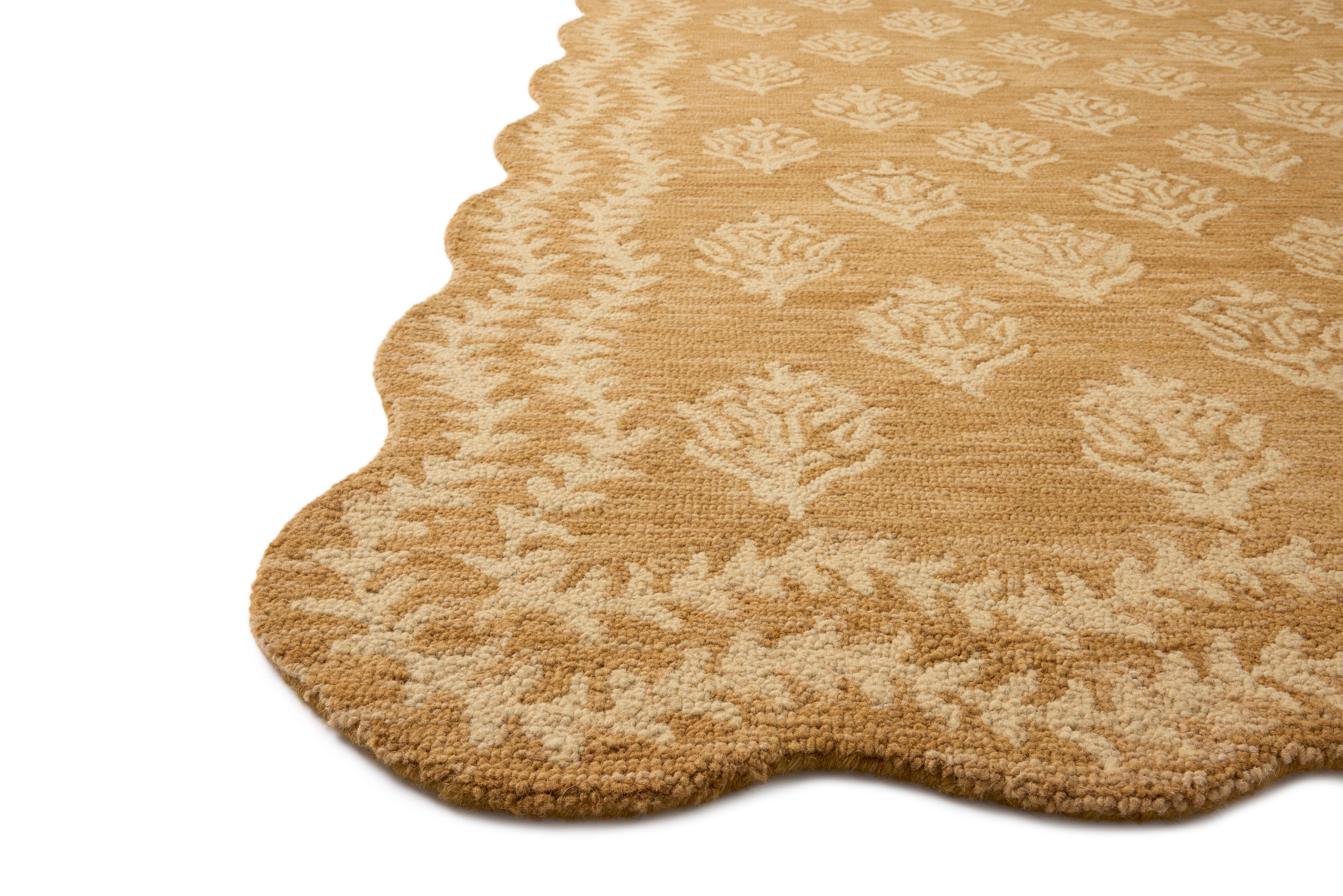 Rifle Paper Co. x Loloi Lisette Wheat / Ivory Rug RUGS - wool Loloi 18" x 18"