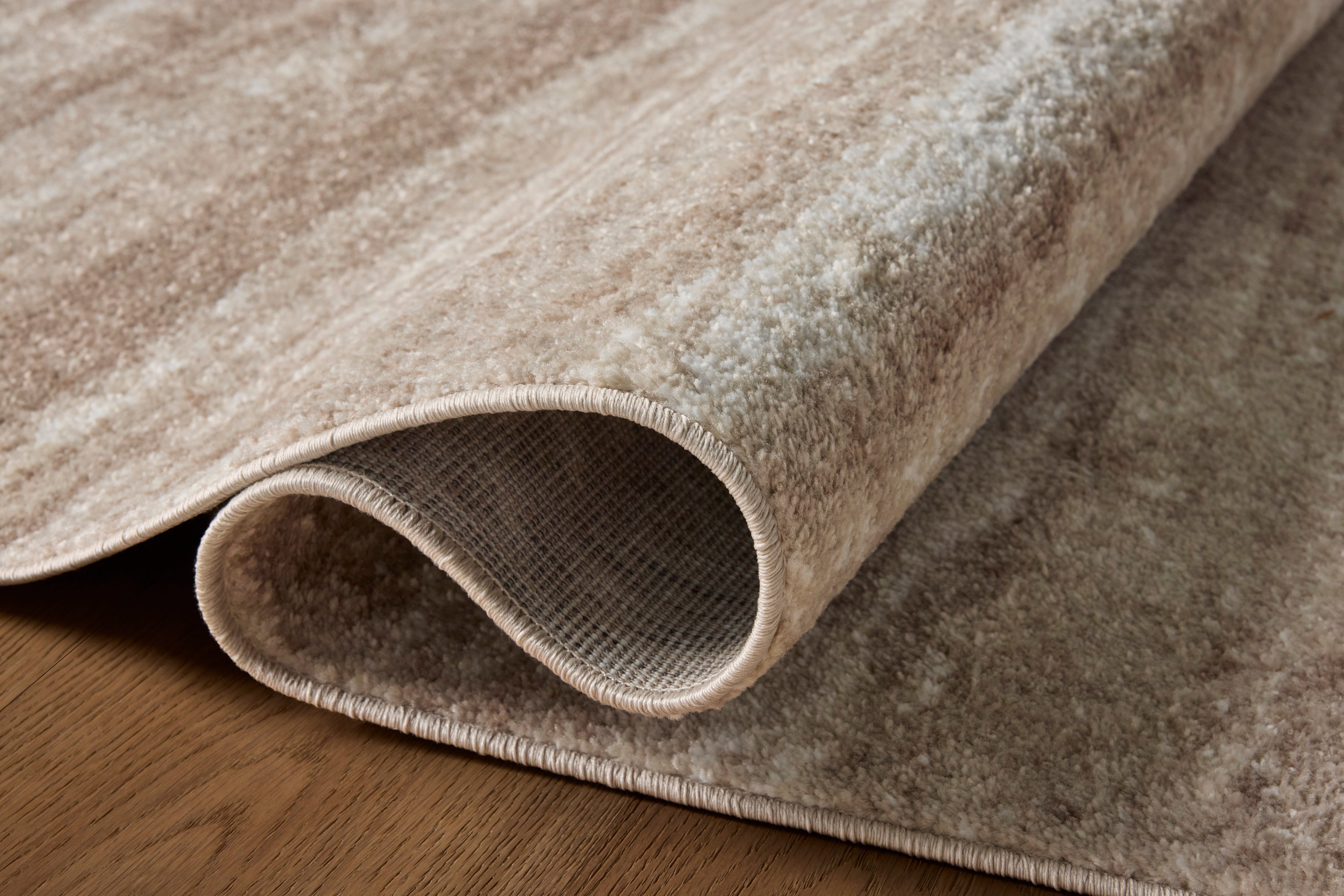 Loloi Lune Mushroom / White Rug - Rug & Weave