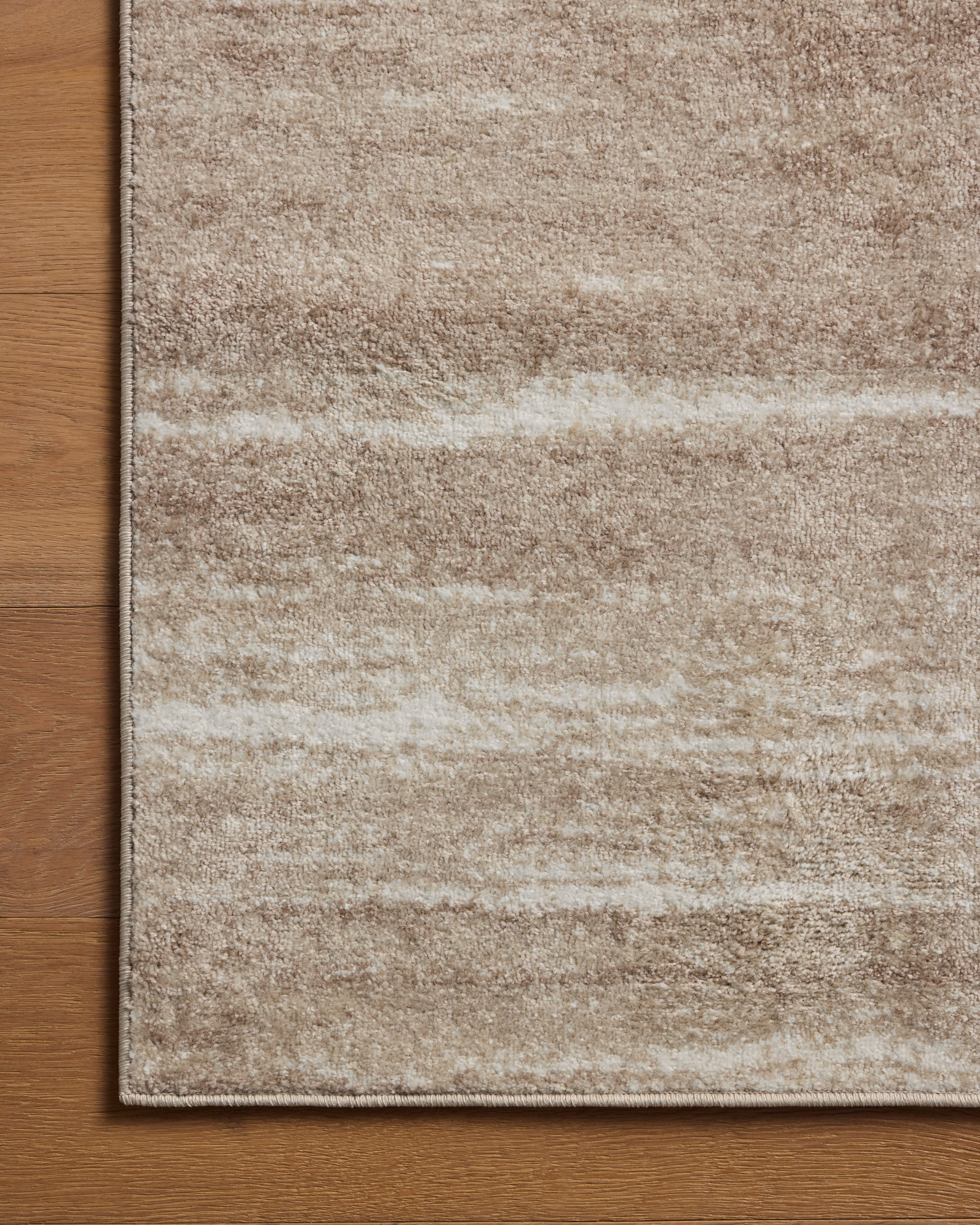 Loloi Lune Mushroom / White Rug - Rug & Weave