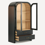 Lio Solid Wood Tall Cabinet FURNITURE - cabinet Union Home