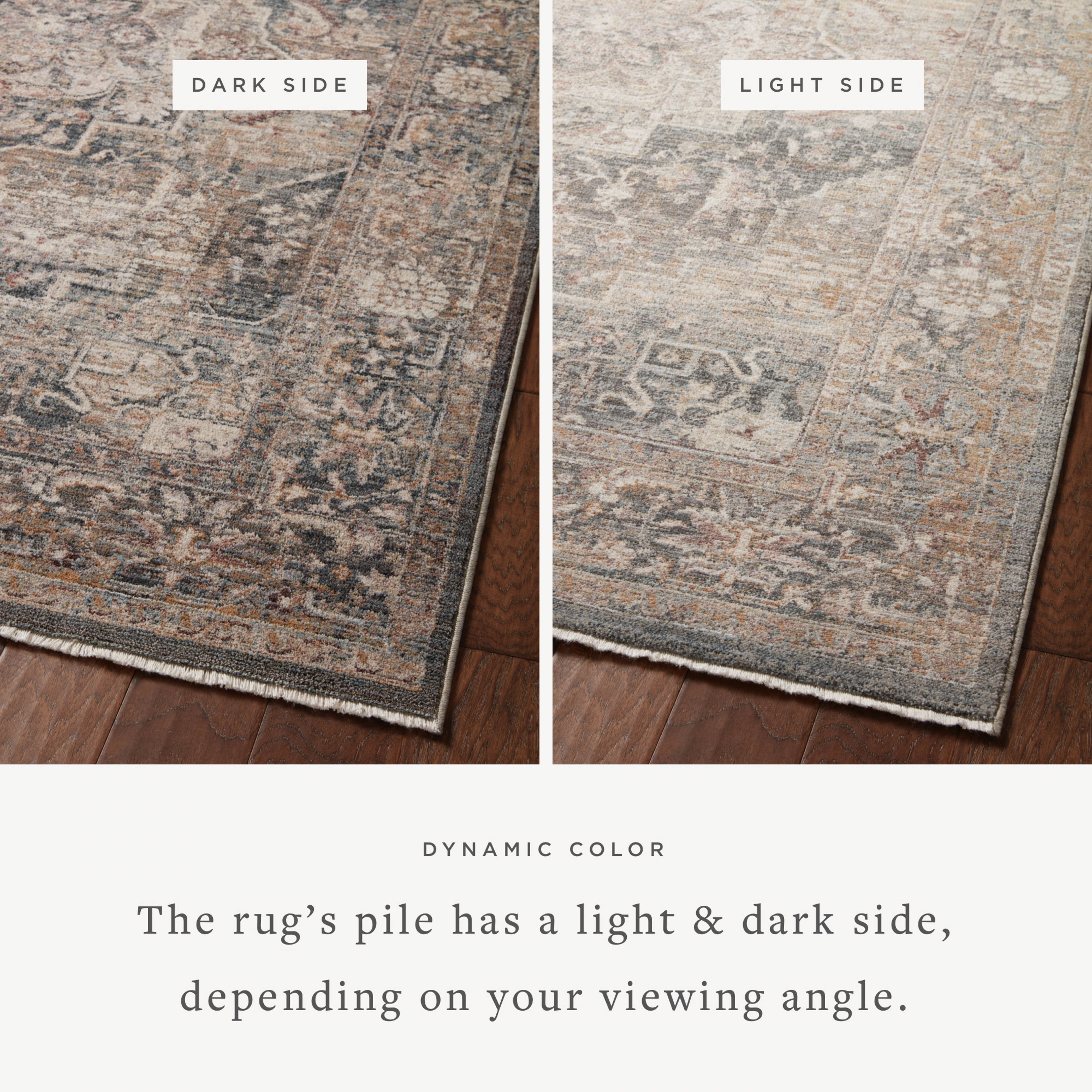 Loloi Lyra Denim / Sand Rug 0-RUGS-patterned Loloi