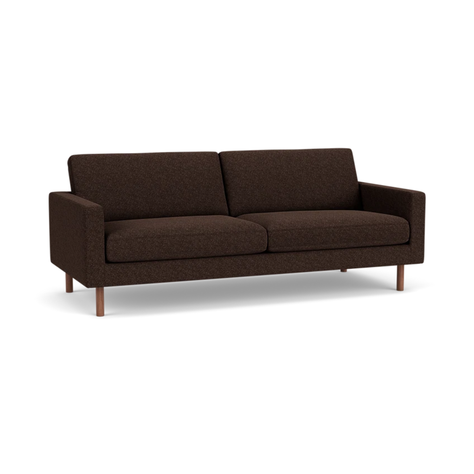 EQ3 Custom Fabric Joan 83" Sofa - Walnut Leg