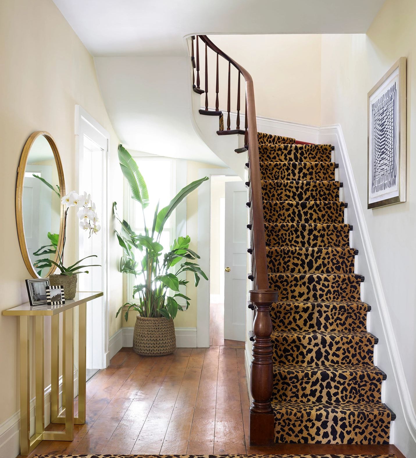 Leopard Hand Micro Hooked Wool Rug