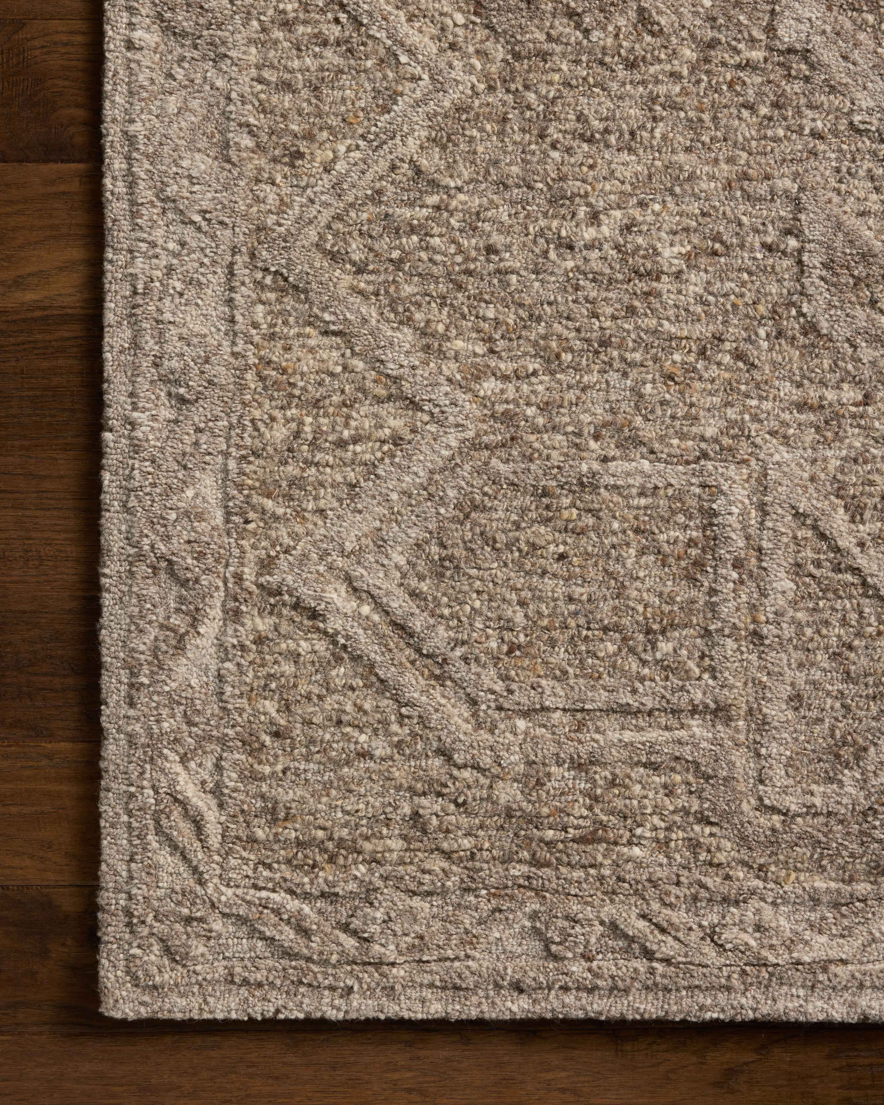 Loloi Mabel Bark / Graphite Rug RUGS - wool Loloi 18" x 18" sample