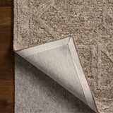 Loloi Mabel Bark / Graphite Rug RUGS - wool Loloi 18" x 18" sample