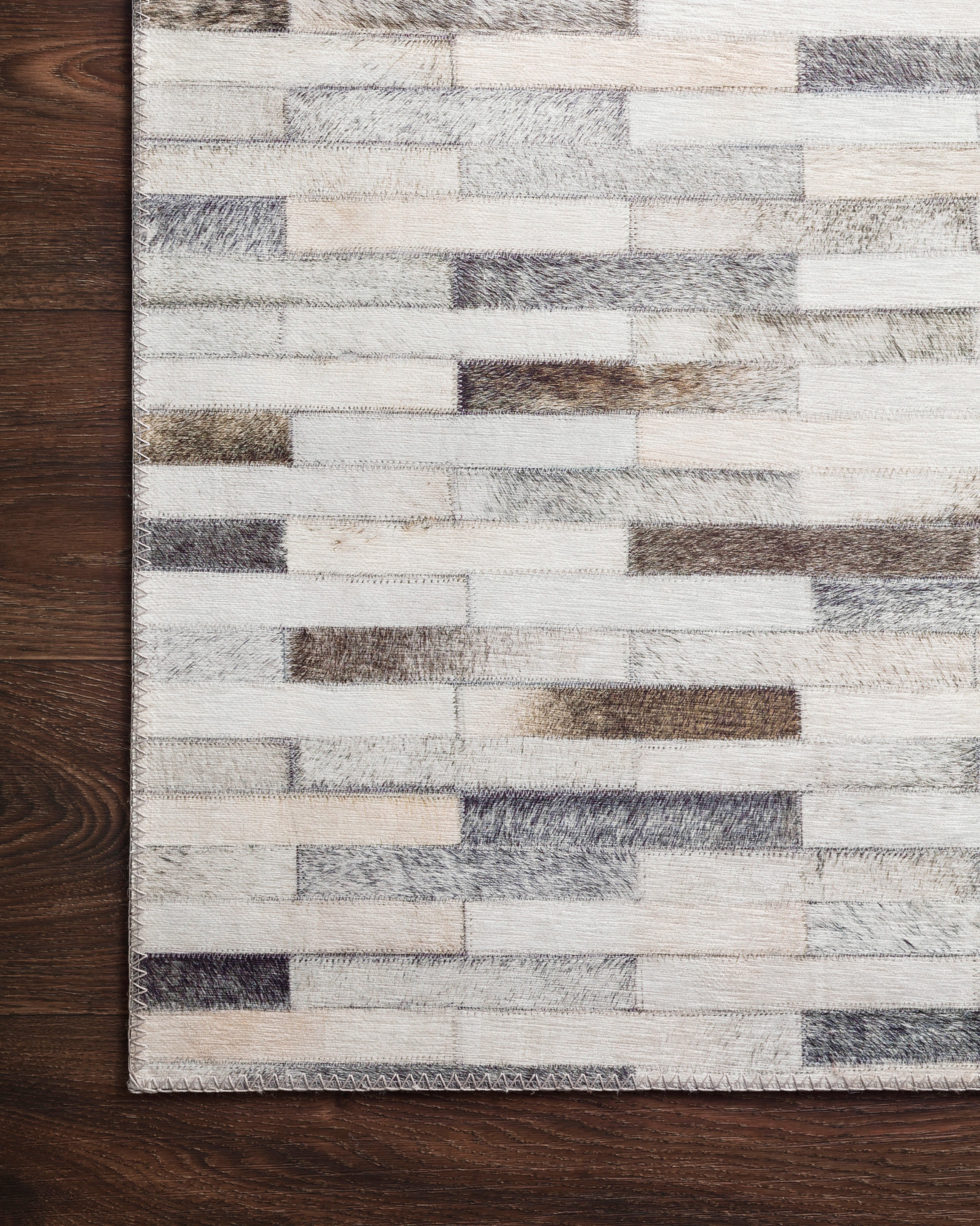 Loloi Maddox Ivory / Grey Rug RUGS - synthetic Loloi