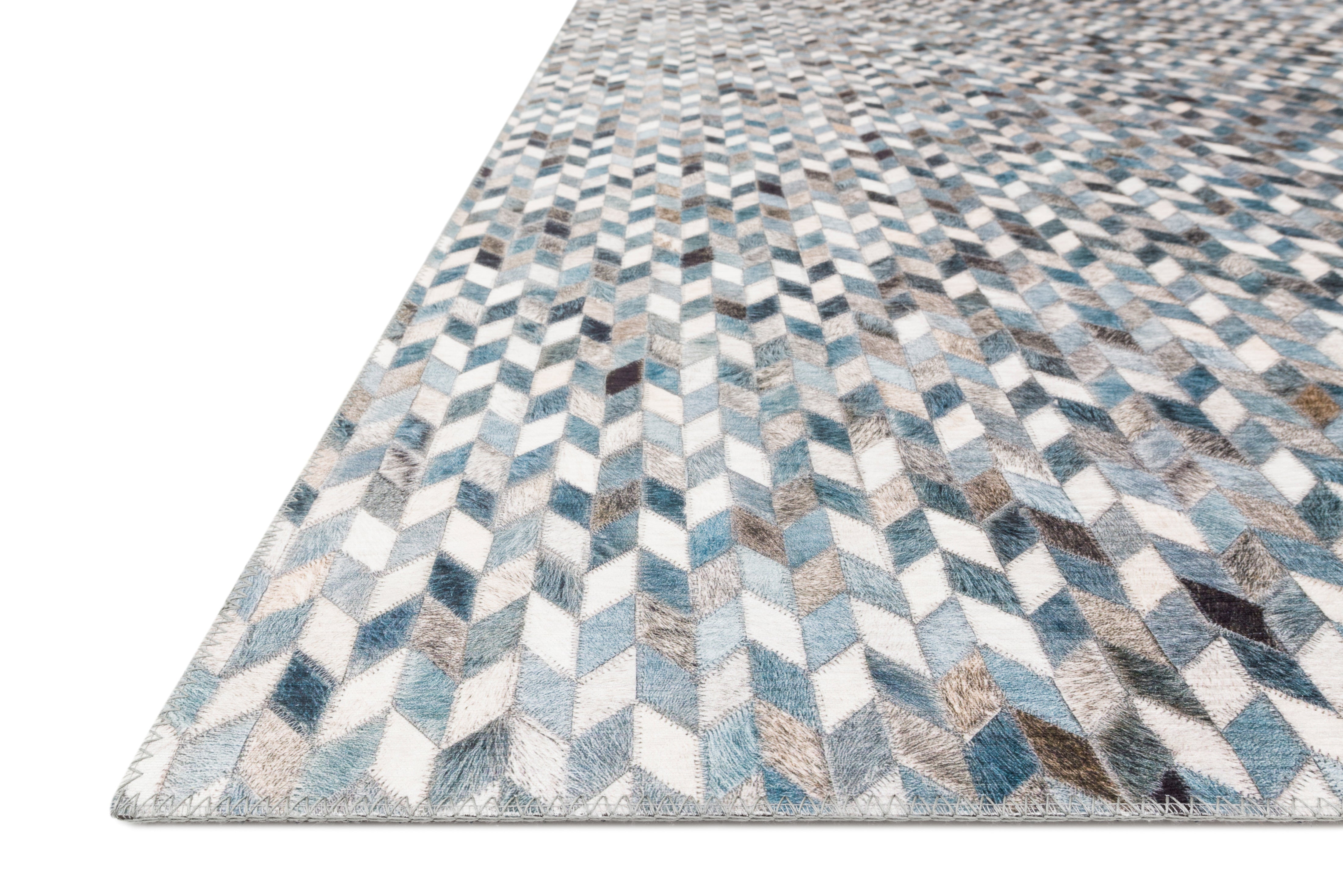 Loloi Maddox Ocean / Grey Rug RUGS - synthetic Loloi