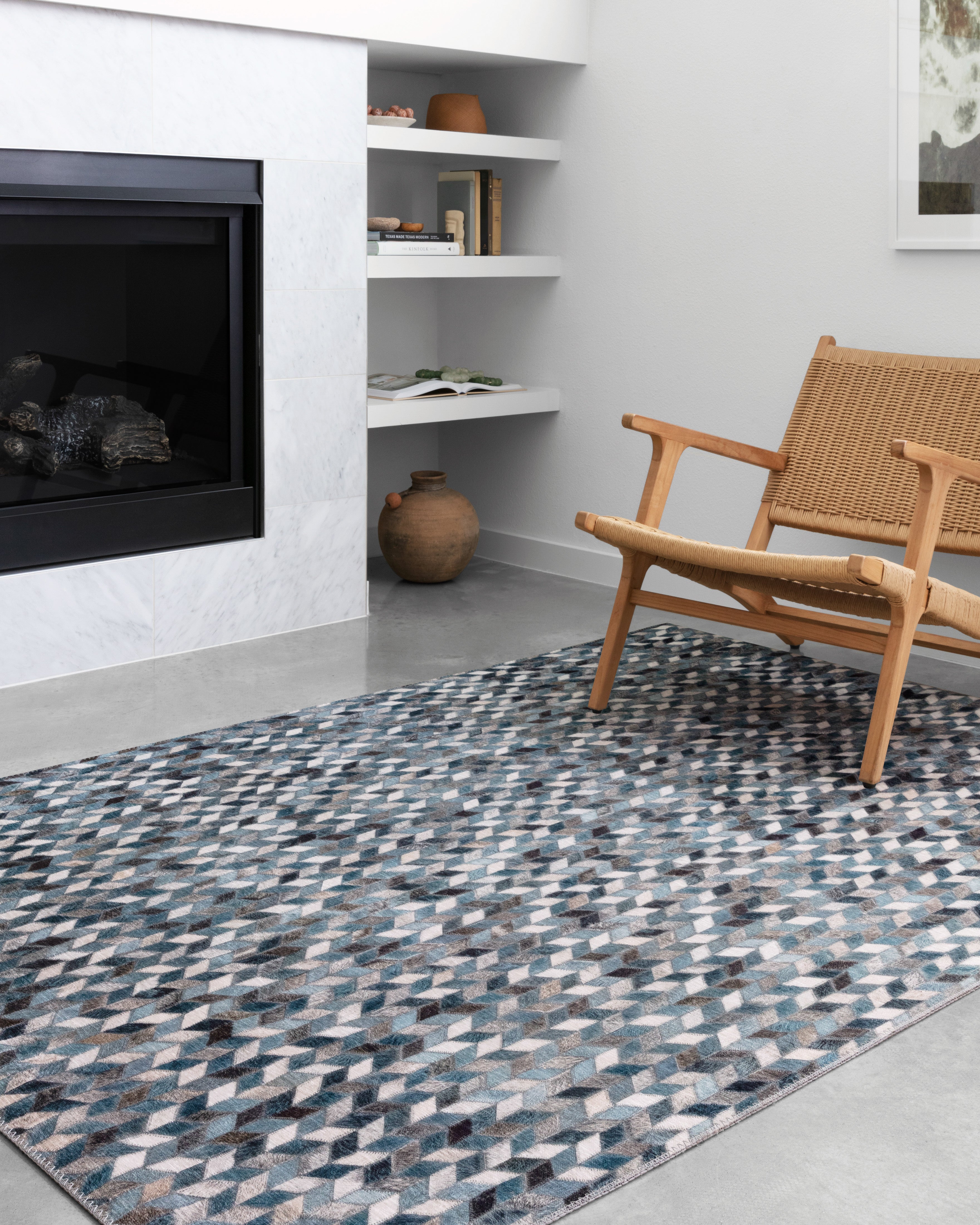 Loloi Maddox Ocean / Grey Rug RUGS - synthetic Loloi