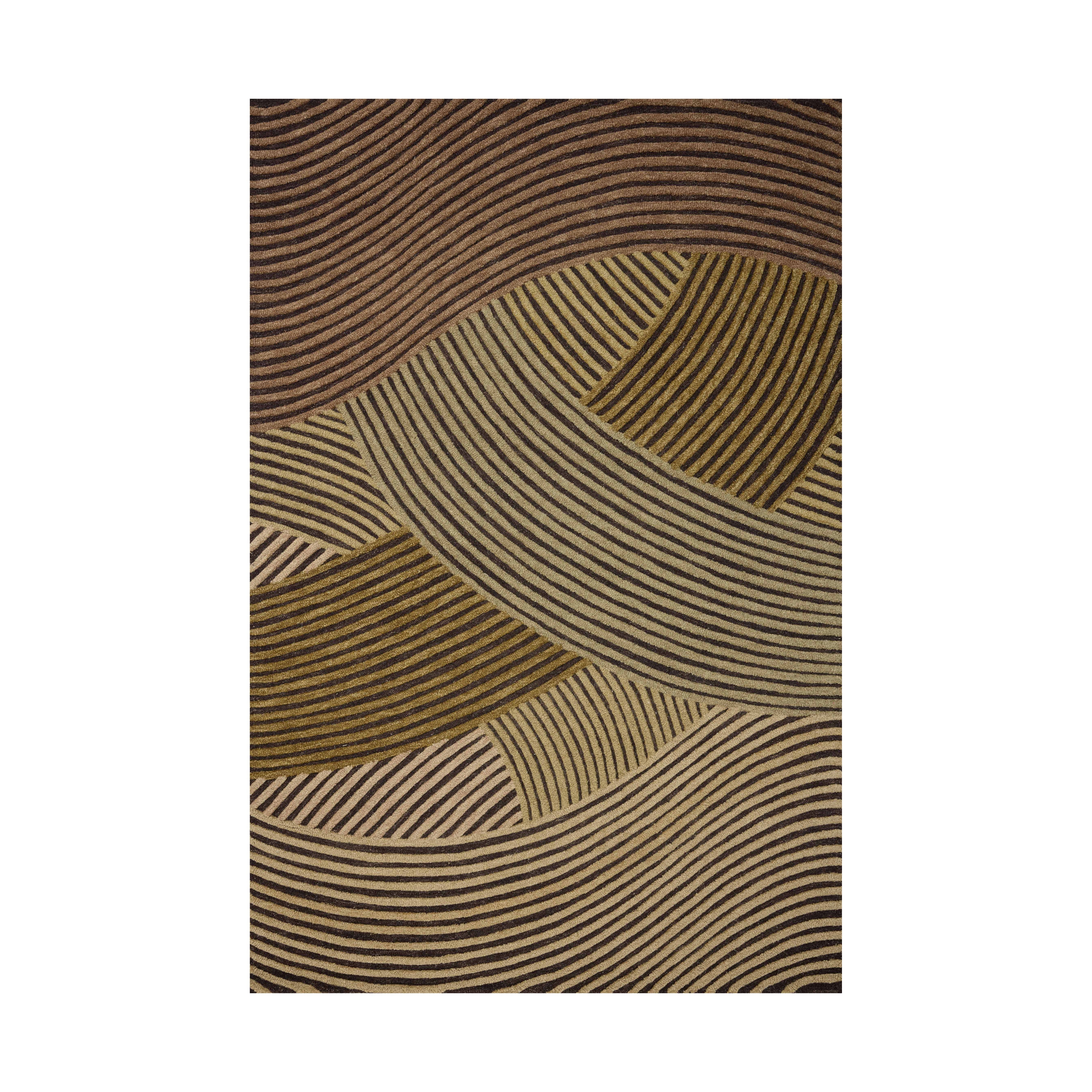 Brigette Romanek x Loloi Madi Espresso / Multi Rug, 18" x 18" Sample