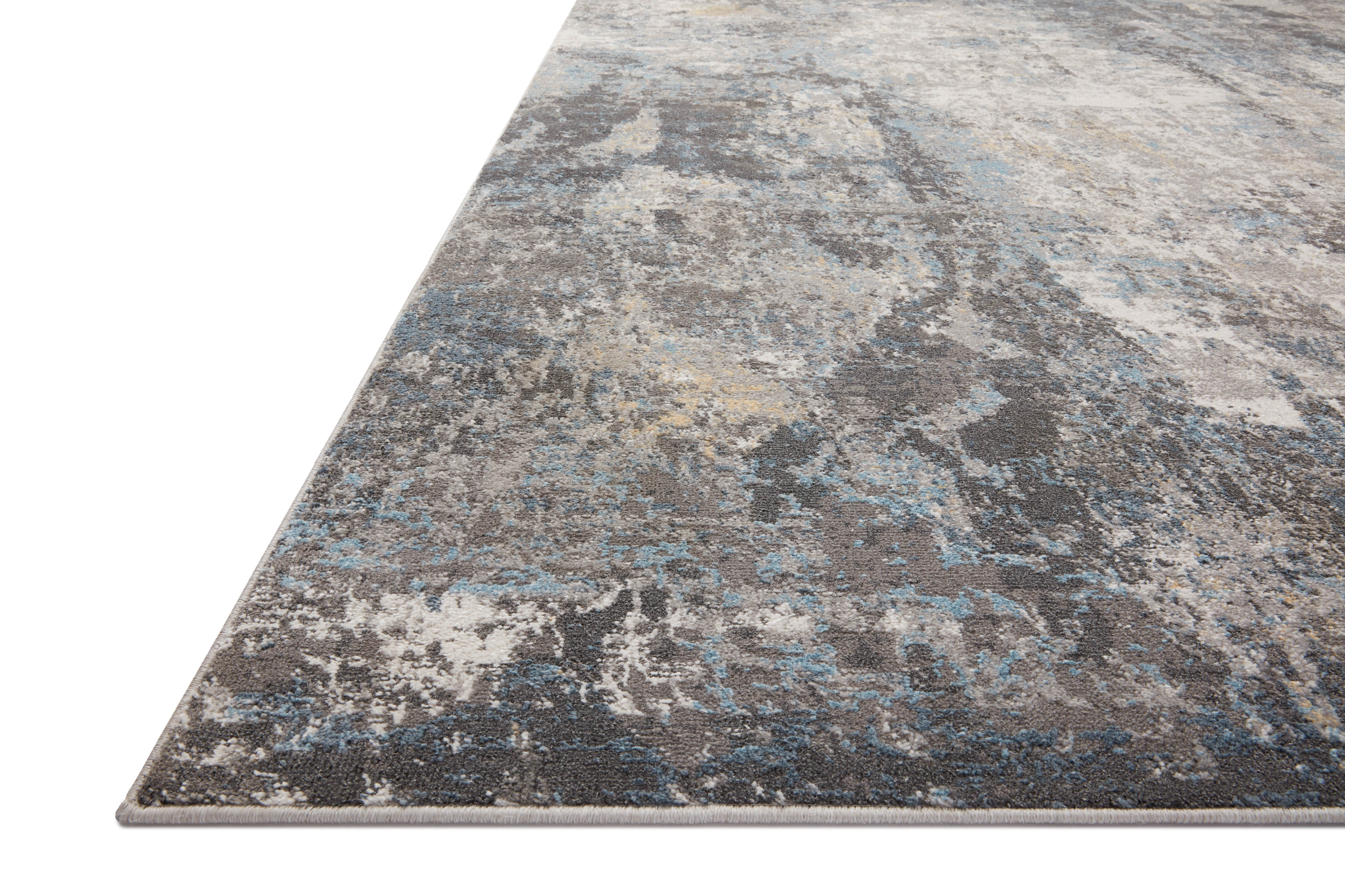 Loloi Maeve Silver / Slate Rug RUGS - synthetic Loloi