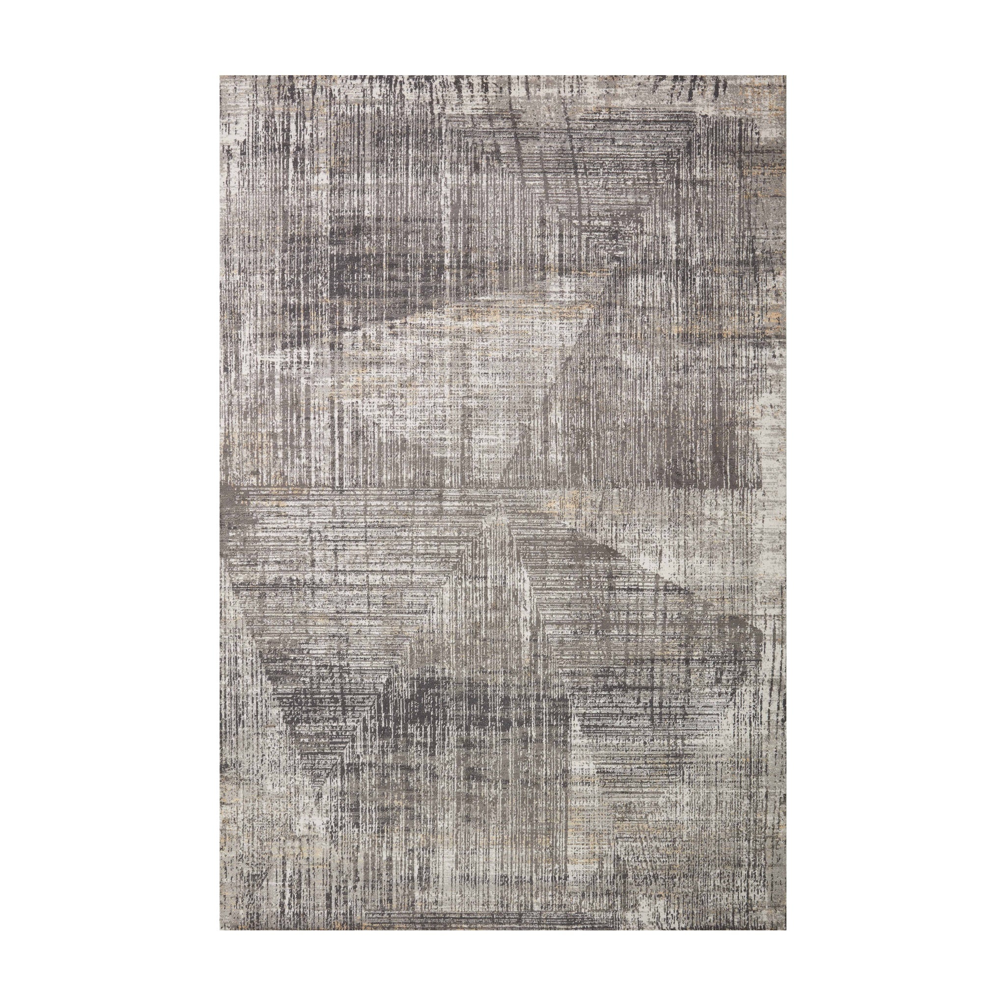 Loloi Maeve Granite / Gold Rug RUGS - synthetic Loloi 18" x 18"