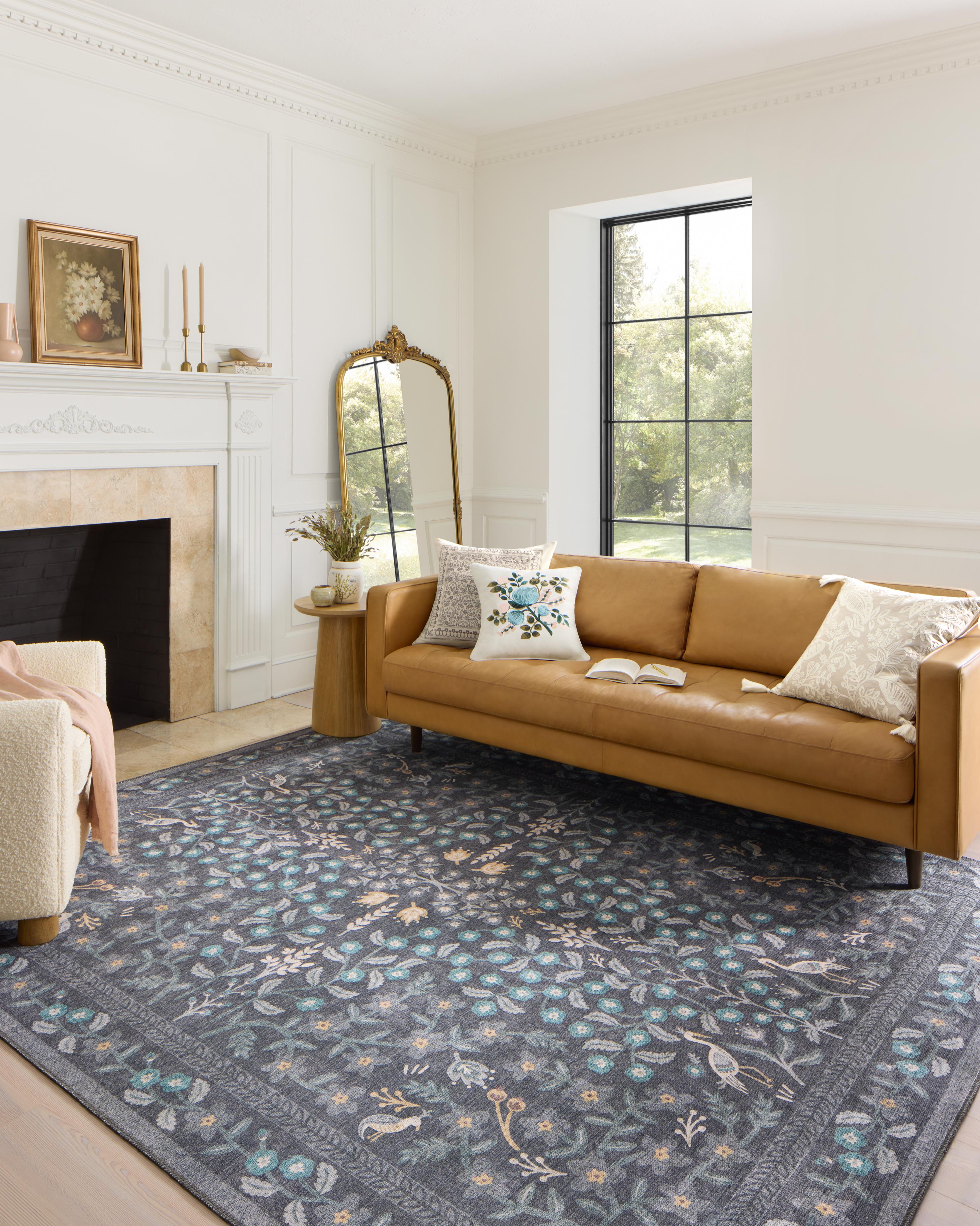 Rifle Paper Co. X Loloi/ Maison Nightingale Black Rug 3 - RUGS - patterned Loloi
