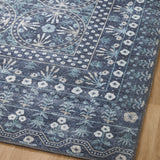 Rifle Paper Co. x Loloi Maison Rosette Blue Rug 1-patterned rugs Loloi