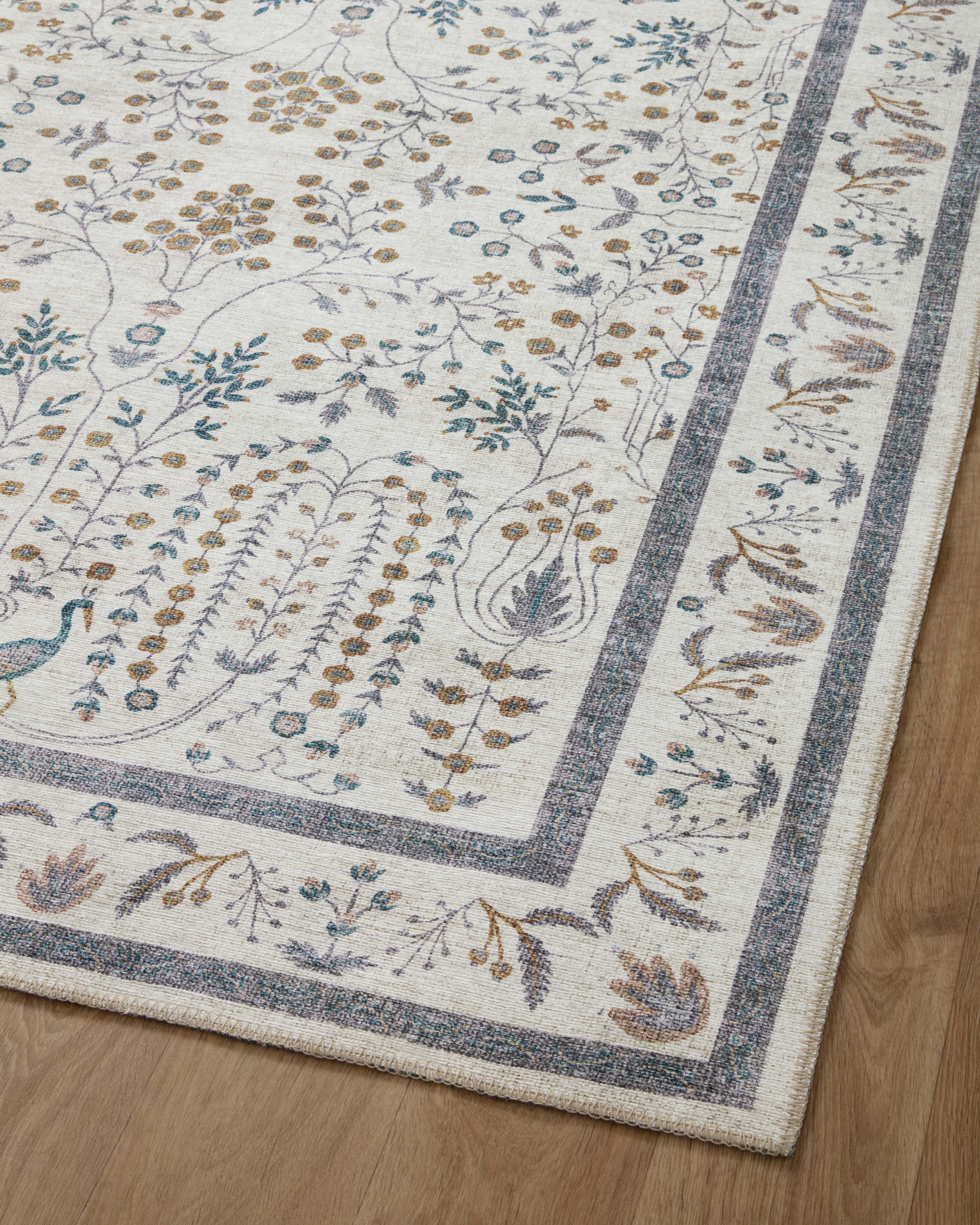 Rifle Paper Co. X Loloi Maison Wisteria Cream Rug 3 - RUGS - patterned Loloi