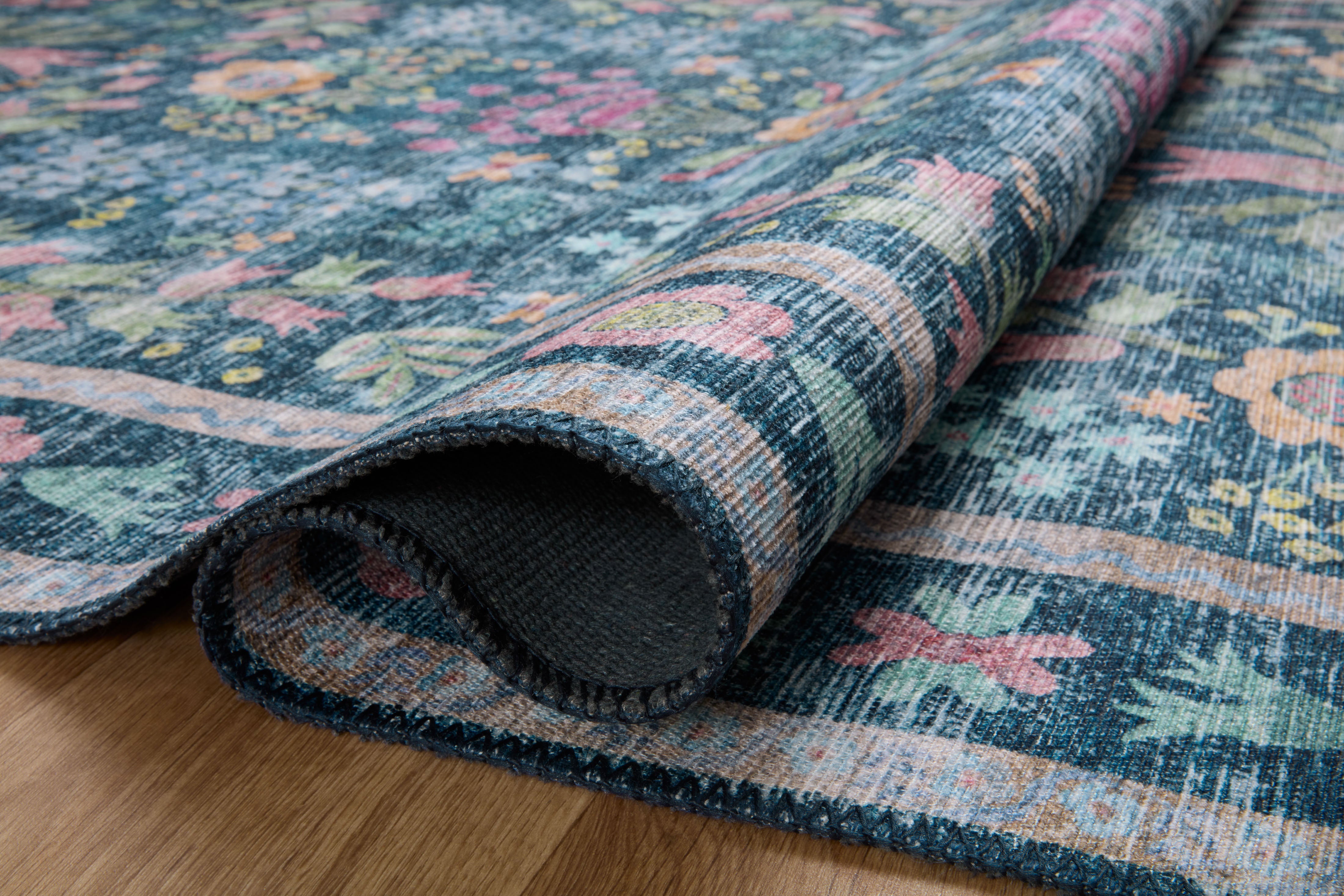 Rifle Paper Co. x Loloi Maison Blue / Multi Rug RUGS - synthetic Loloi