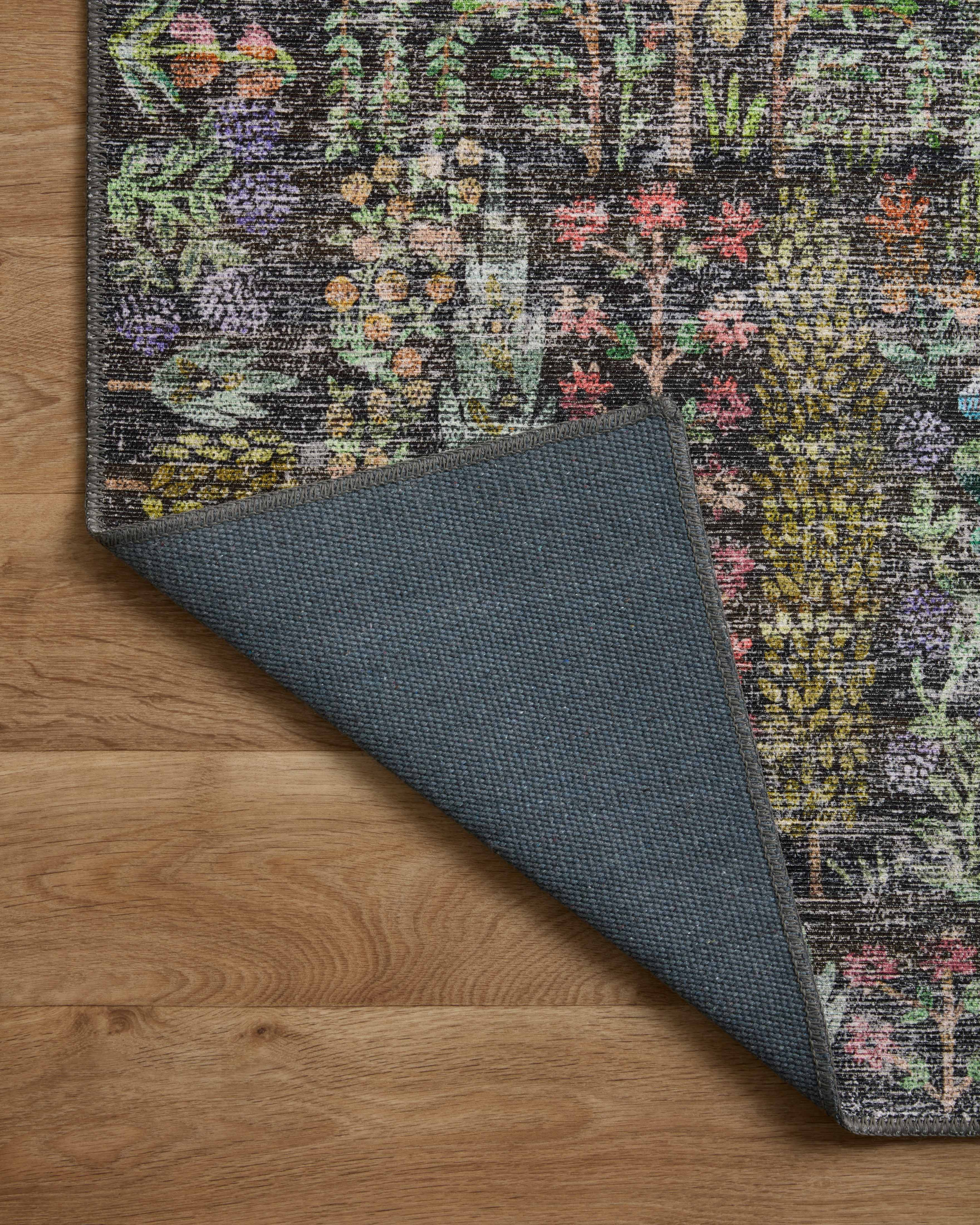 Rifle Paper Co. x Loloi Maison Charcoal Rug 1-RUGS - patterned Loloi
