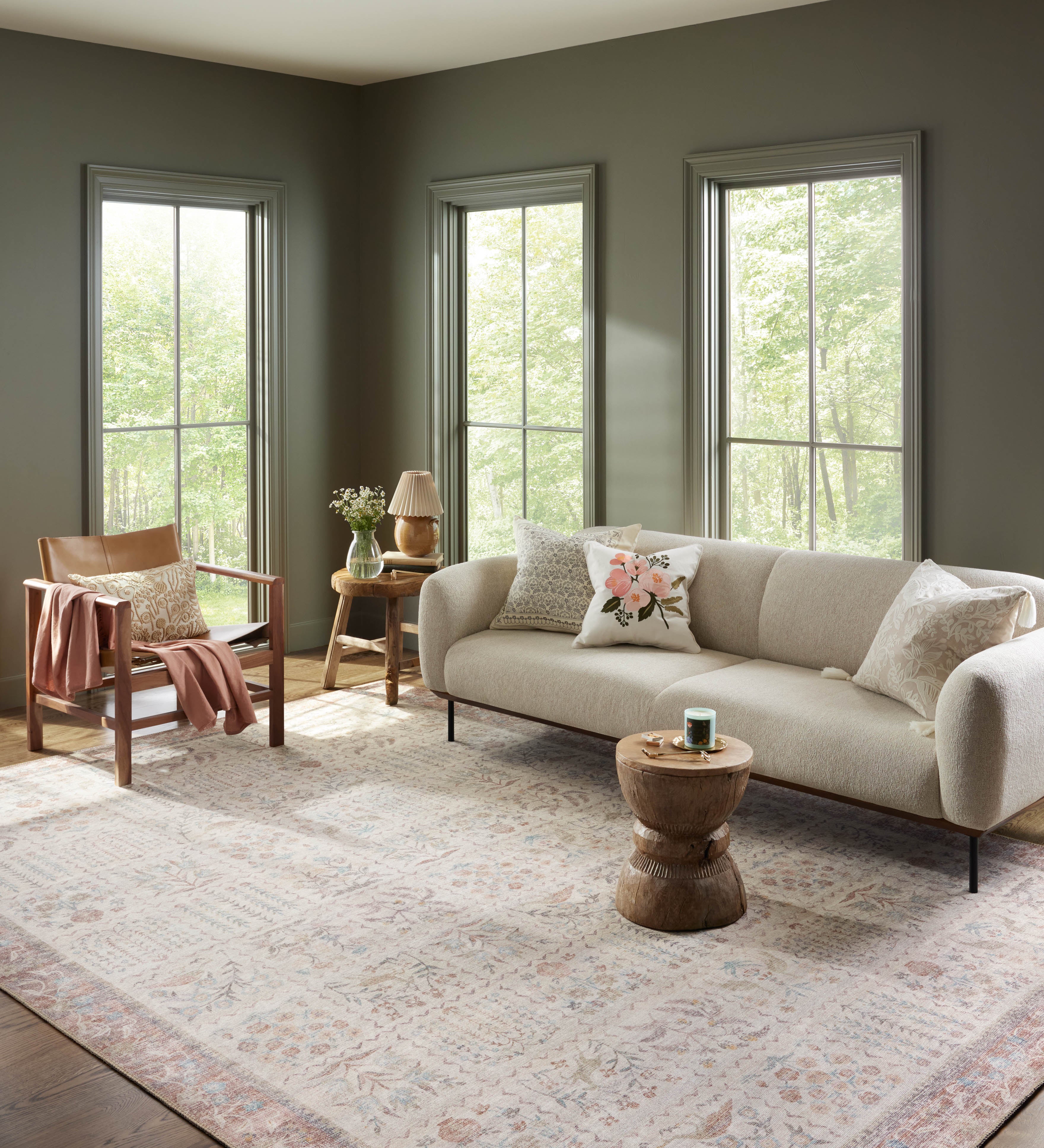 Rifle Paper Co. x Loloi Maison Cream Rug RUGS - synthetic Loloi