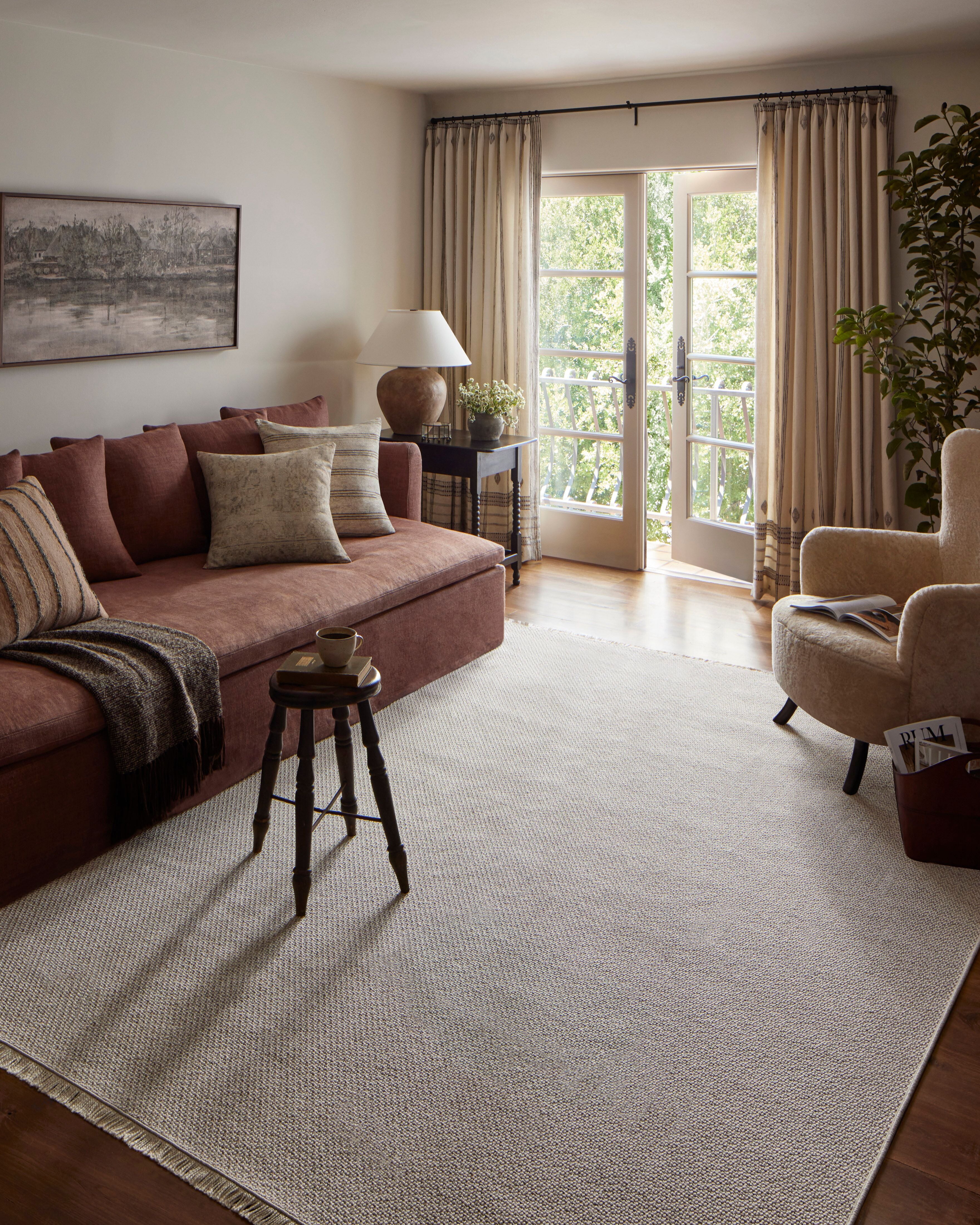 Amber Lewis x Loloi Malibu Ivory / Dove Rug No. 02 5-Rugs - indoor/outdoor Loloi