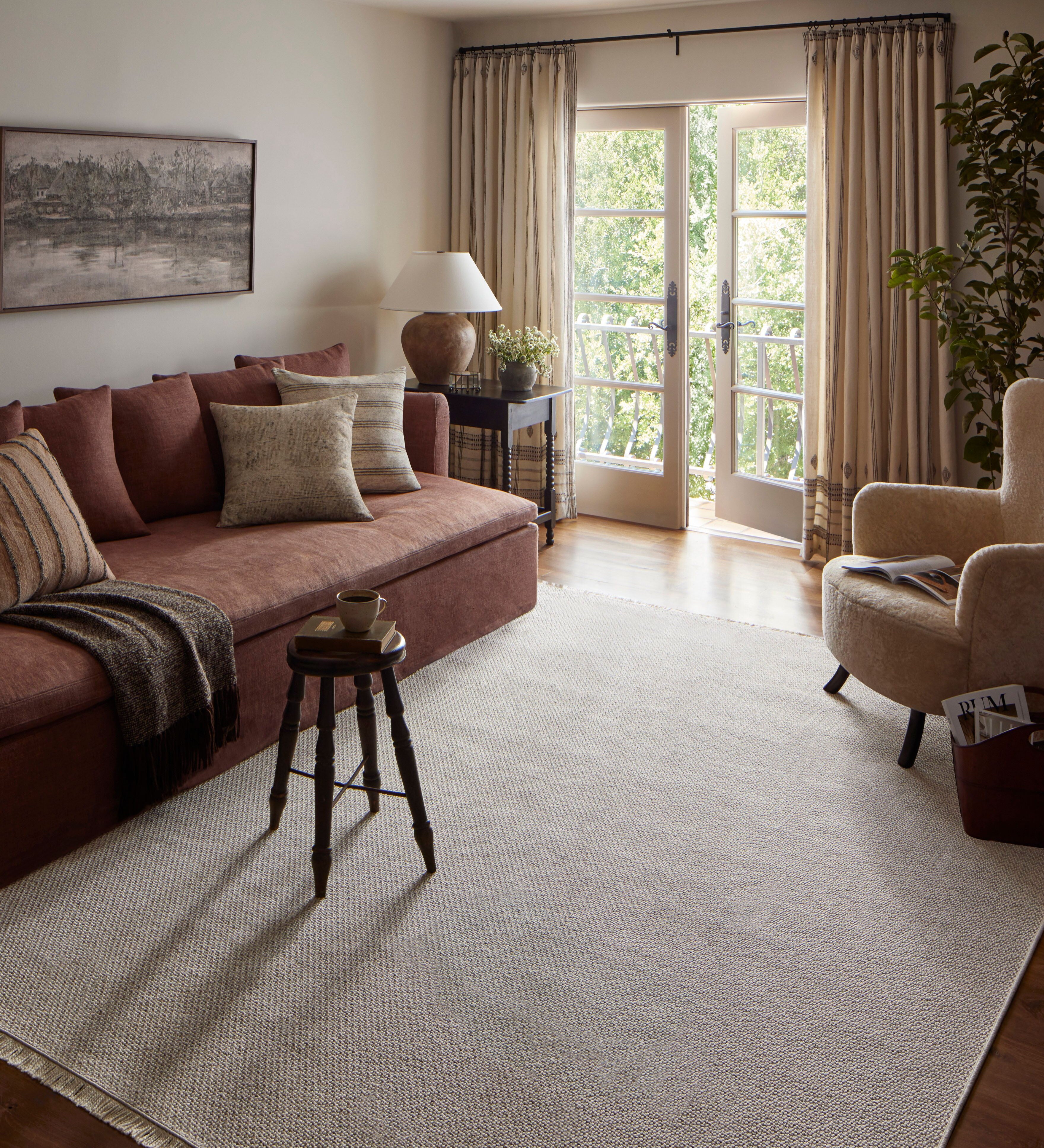 Amber Lewis x Loloi Malibu Ivory / Dove Rug No. 04 5-Rugs - indoor/outdoor Loloi