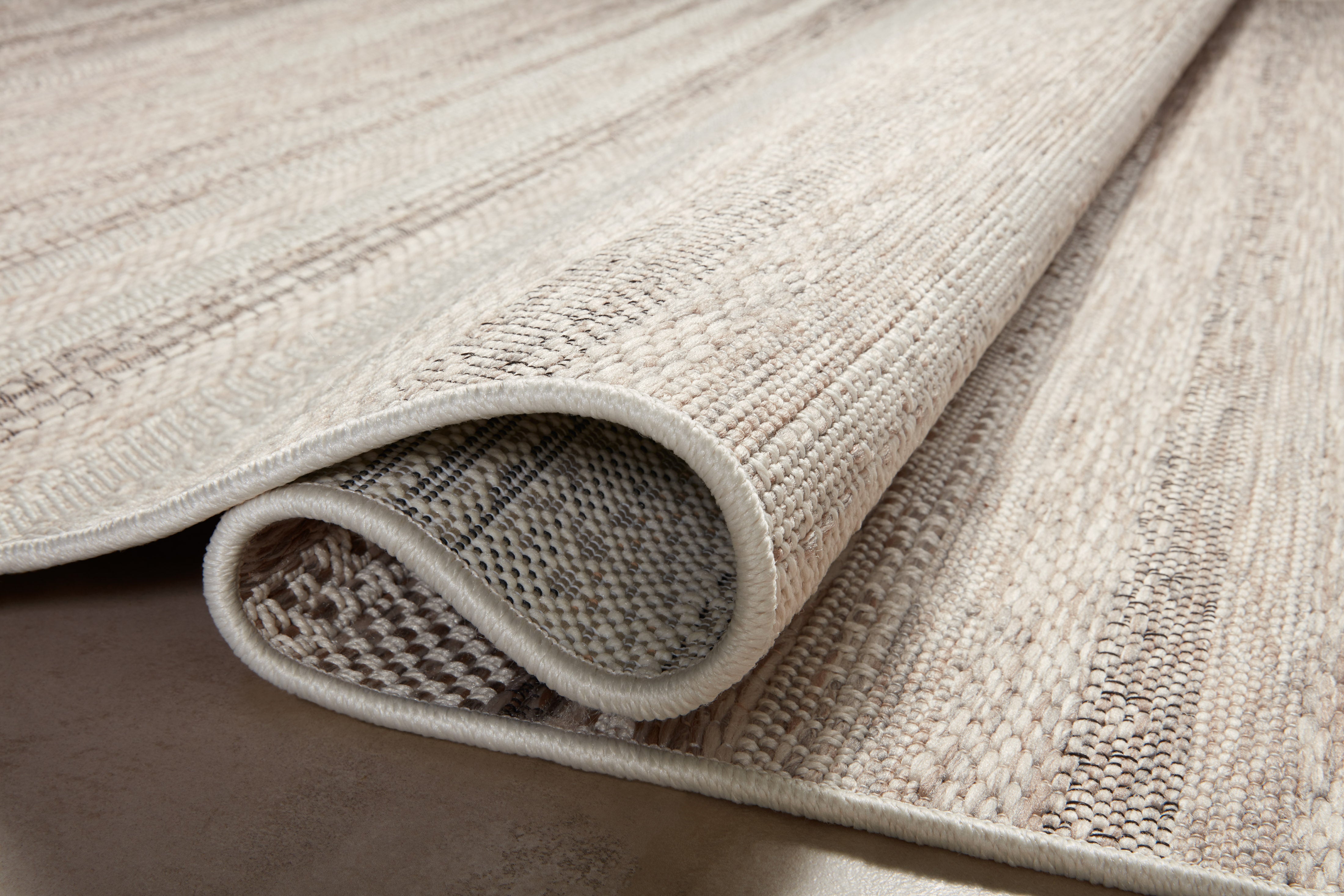 Amber Lewis x Loloi Malibu Ivory / Dove Rug No. 05 5-Rugs - indoor/outdoor Loloi