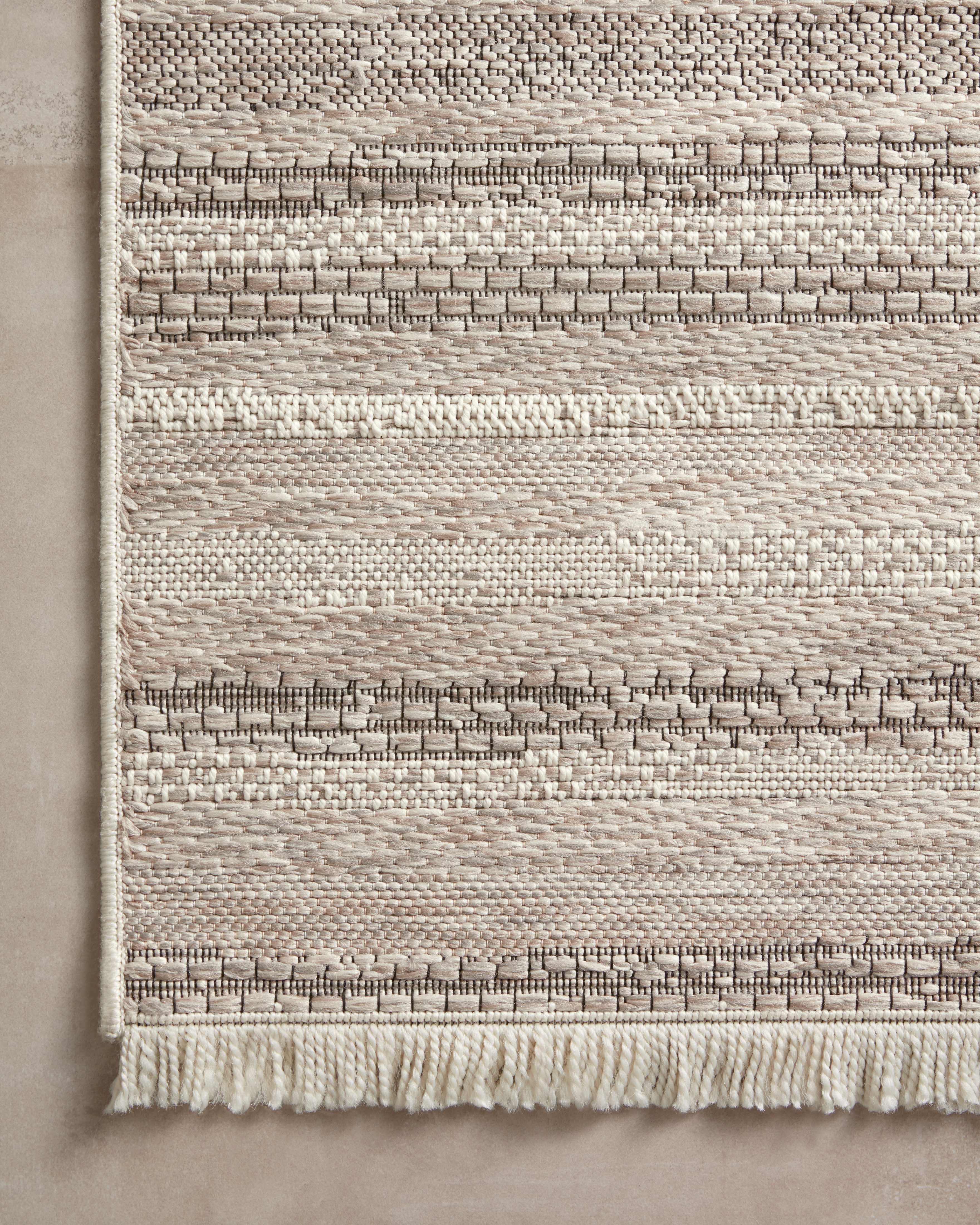 Amber Lewis x Loloi Malibu Ivory / Dove Rug No. 04 5-Rugs - indoor/outdoor Loloi