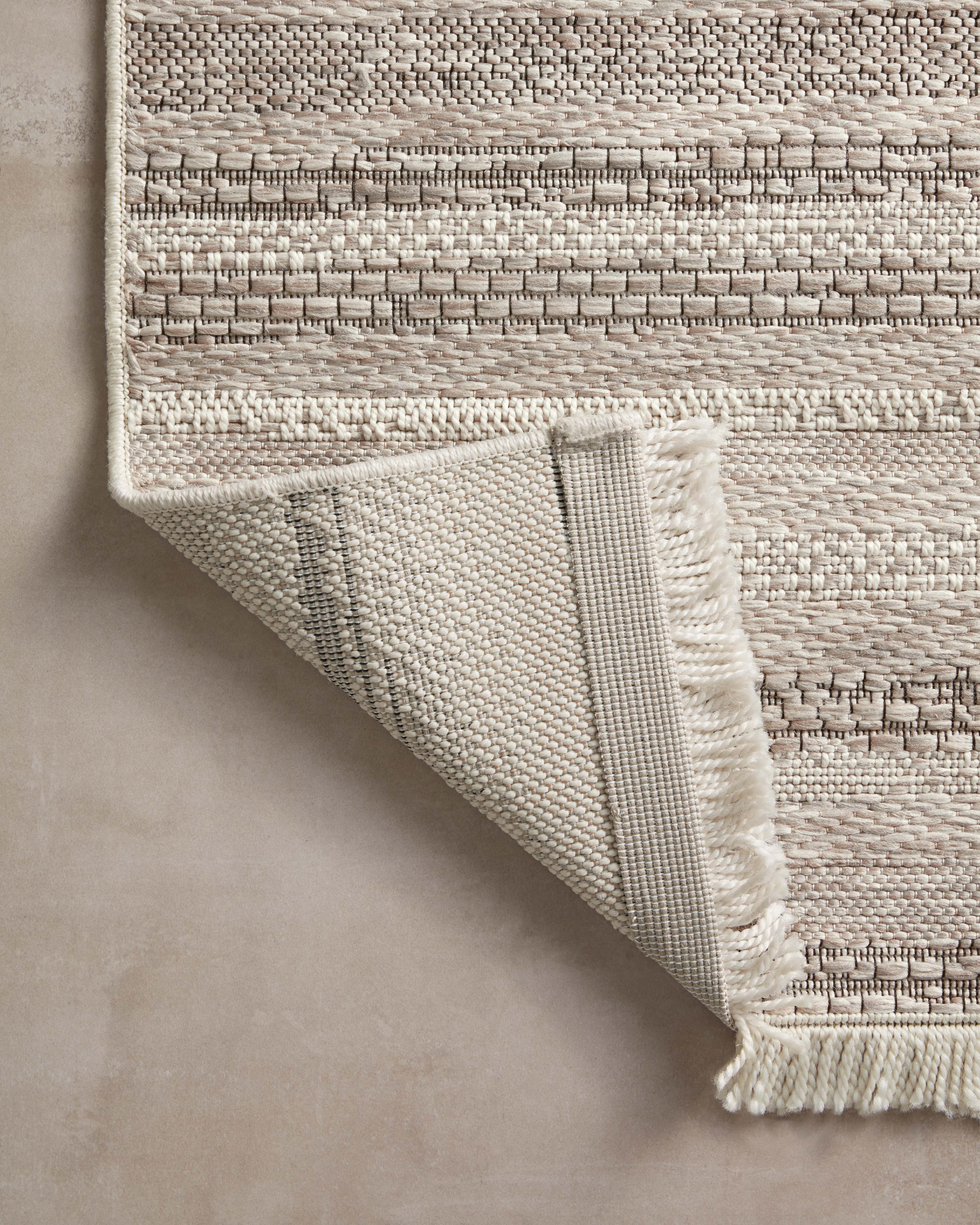 Amber Lewis x Loloi Malibu Ivory / Dove Rug No. 03 5-Rugs - indoor/outdoor Loloi