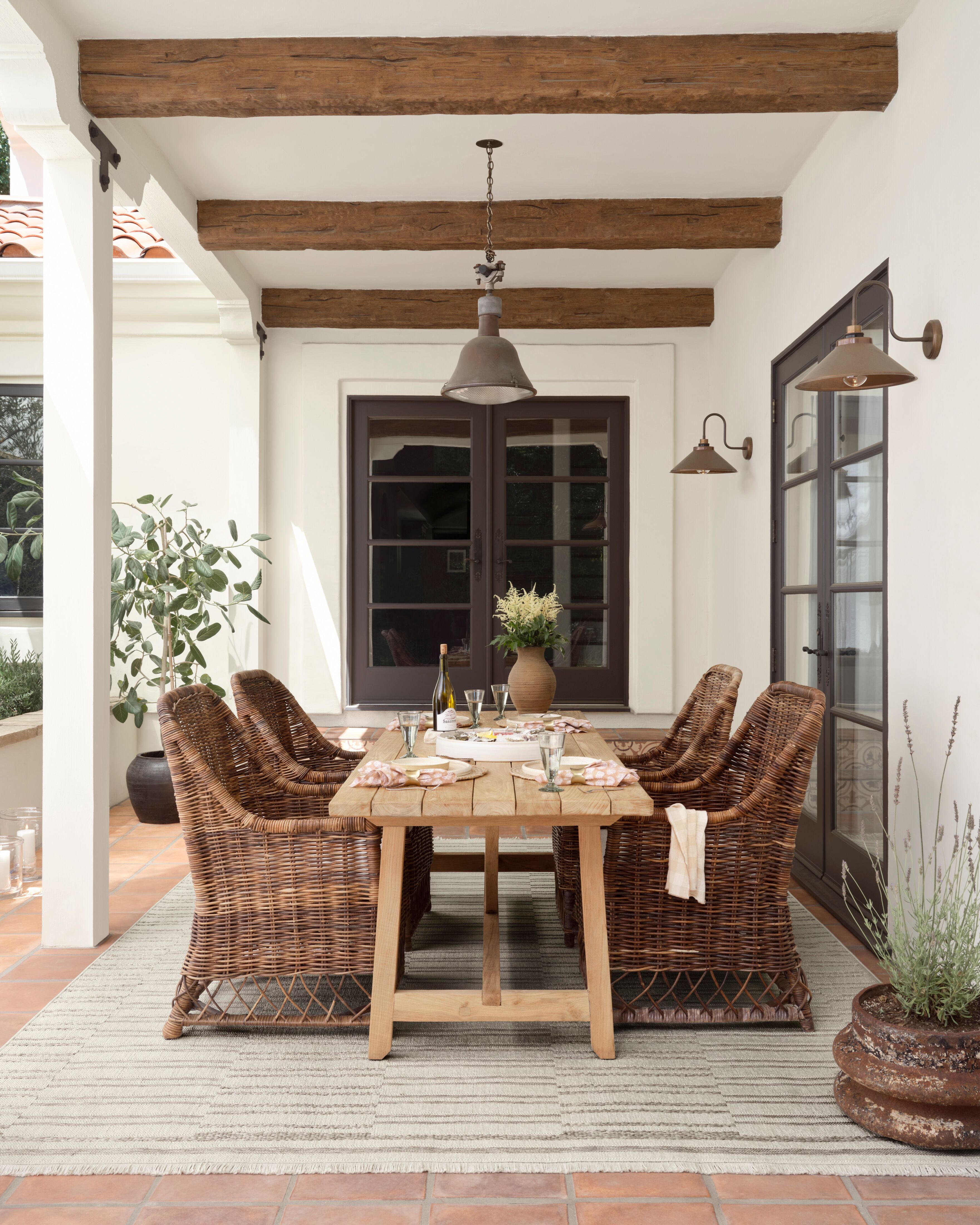Amber Lewis x Loloi Malibu Ivory / Dove Rug No. 02 5-Rugs - indoor/outdoor Loloi