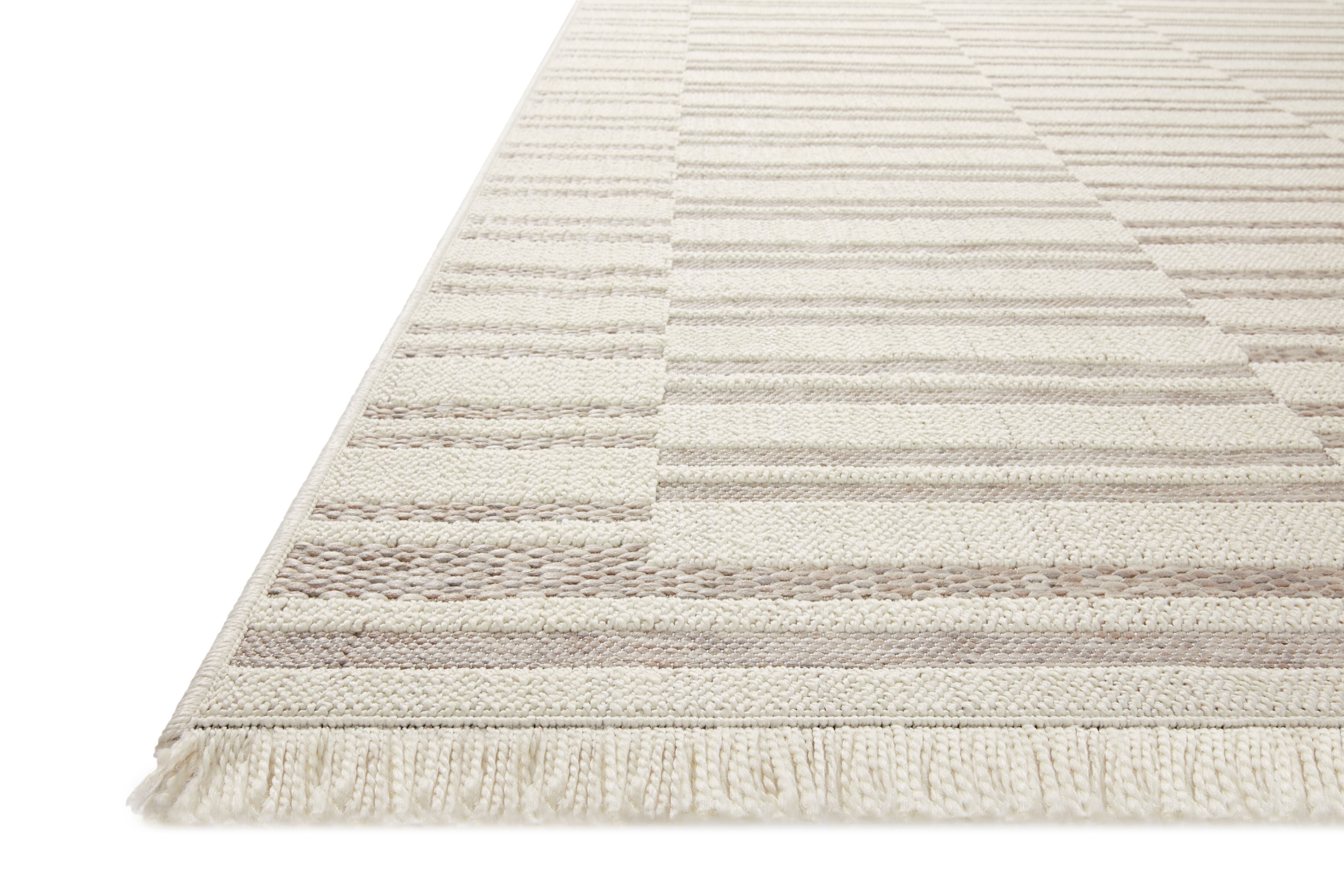 Amber Lewis x Loloi Malibu Ivory / Dove Rug No. 01 5-Rugs - indoor/outdoor Loloi