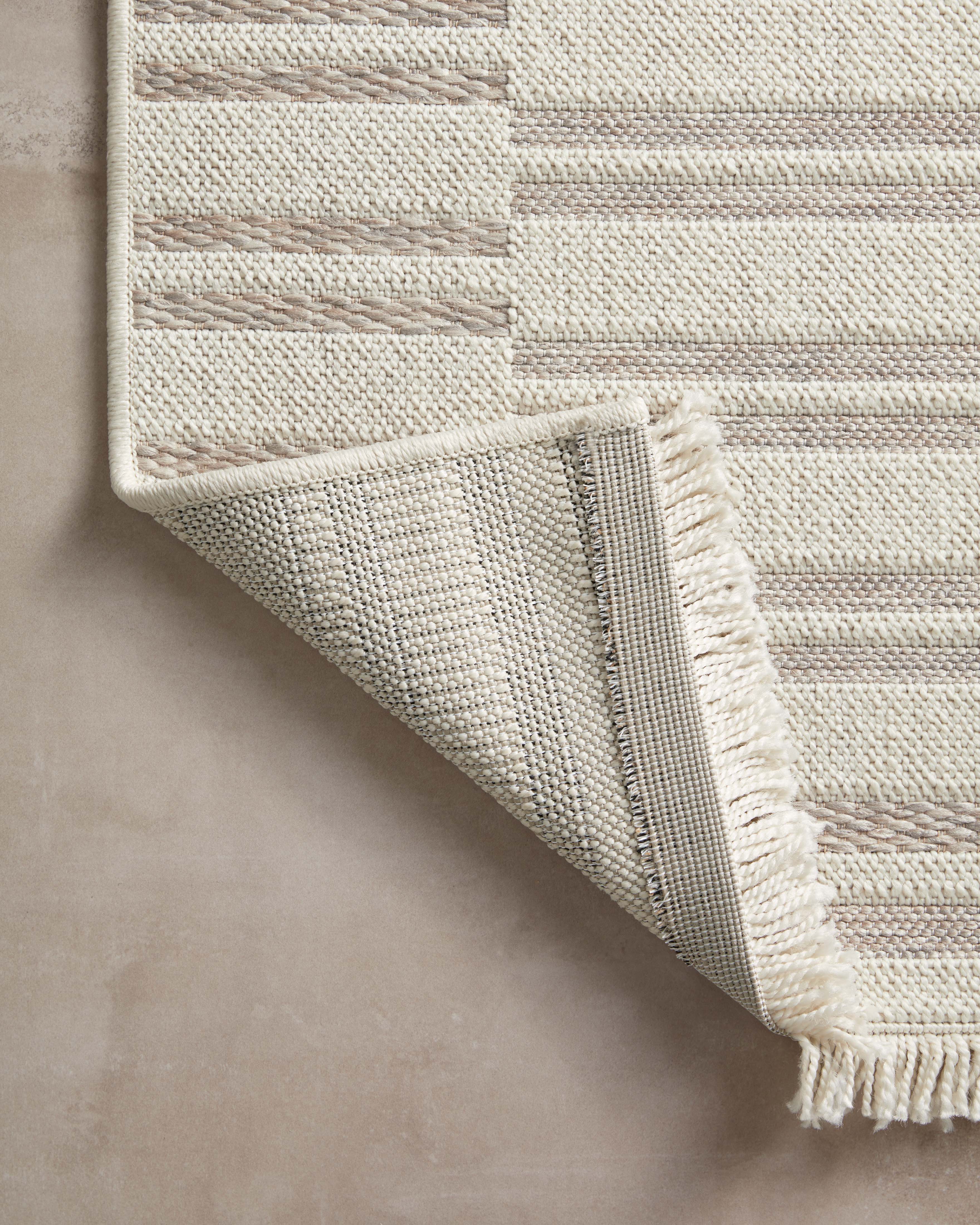 Amber Lewis x Loloi Malibu Ivory / Dove Rug No. 02 5-Rugs - indoor/outdoor Loloi