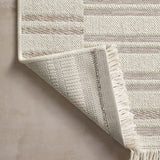 Amber Lewis x Loloi Malibu Ivory / Dove Rug No. 05 5-Rugs - indoor/outdoor Loloi