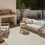 Amber Lewis x Loloi Malibu Ivory / Dove Rug No. 02 5-Rugs - indoor/outdoor Loloi