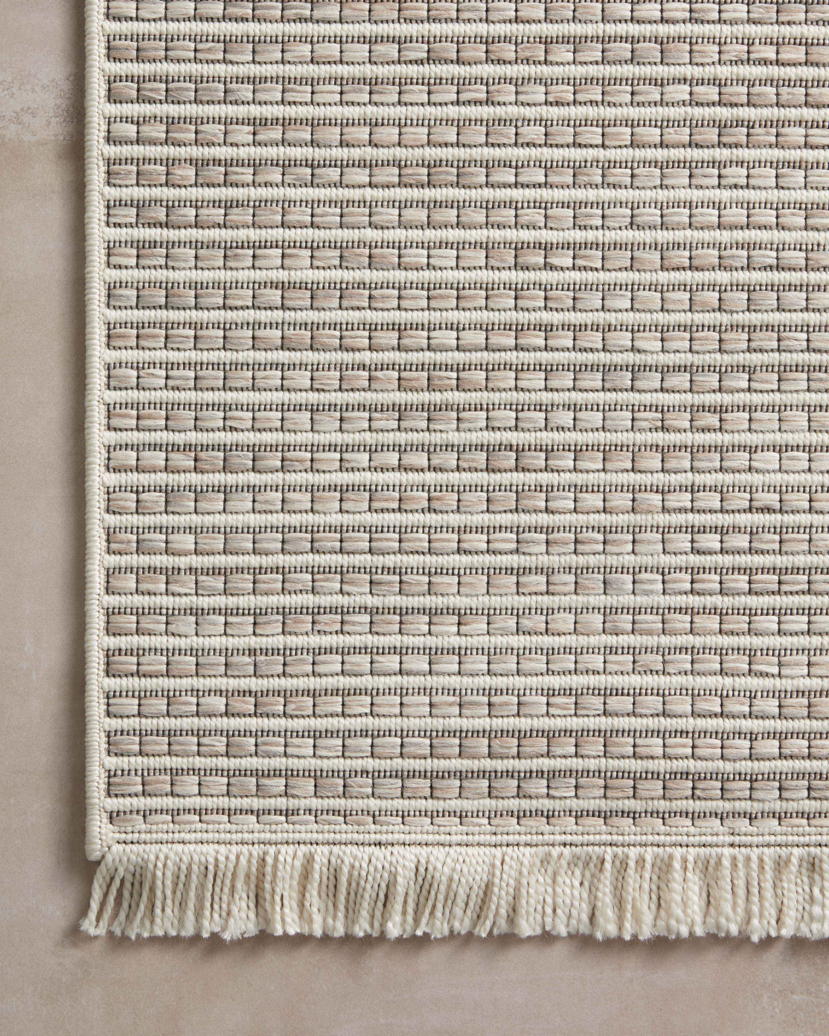 Amber Lewis x Loloi Malibu Ivory / Dove Rug No. 02 5-Rugs - indoor/outdoor Loloi