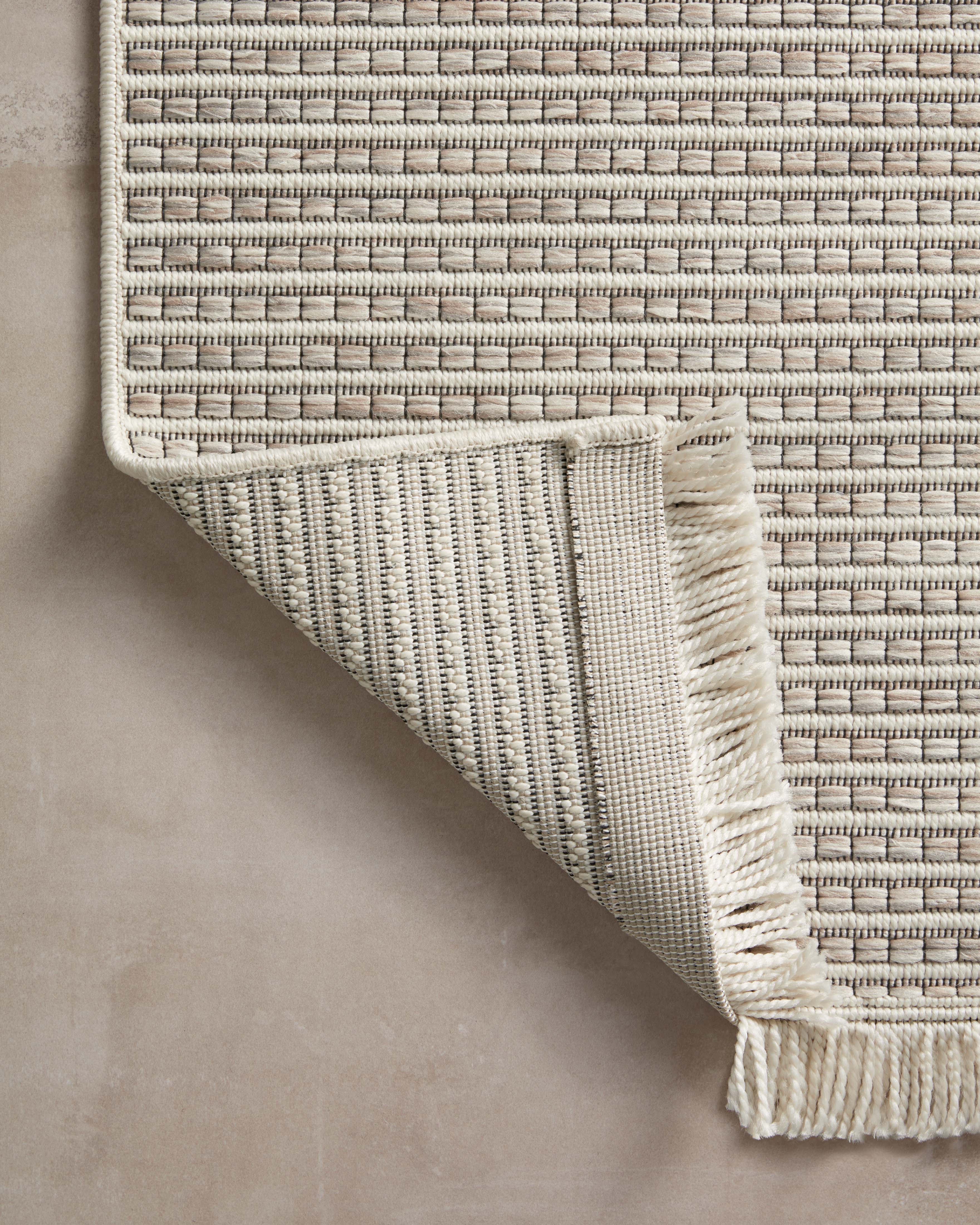 Amber Lewis x Loloi Malibu Ivory / Dove Rug No. 02 5-Rugs - indoor/outdoor Loloi