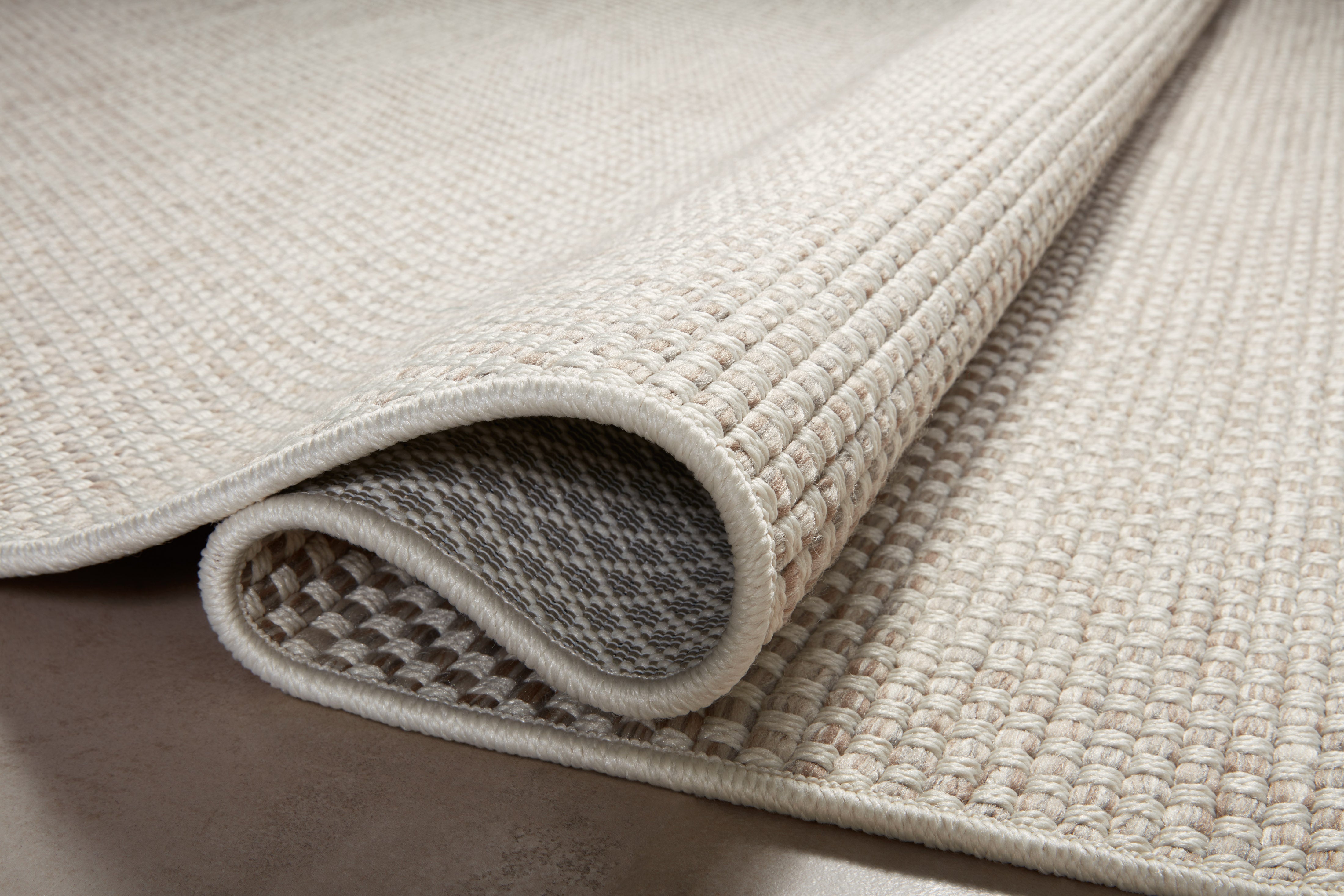 Amber Lewis x Loloi Malibu Ivory / Dove Rug No. 04 5-Rugs - indoor/outdoor Loloi