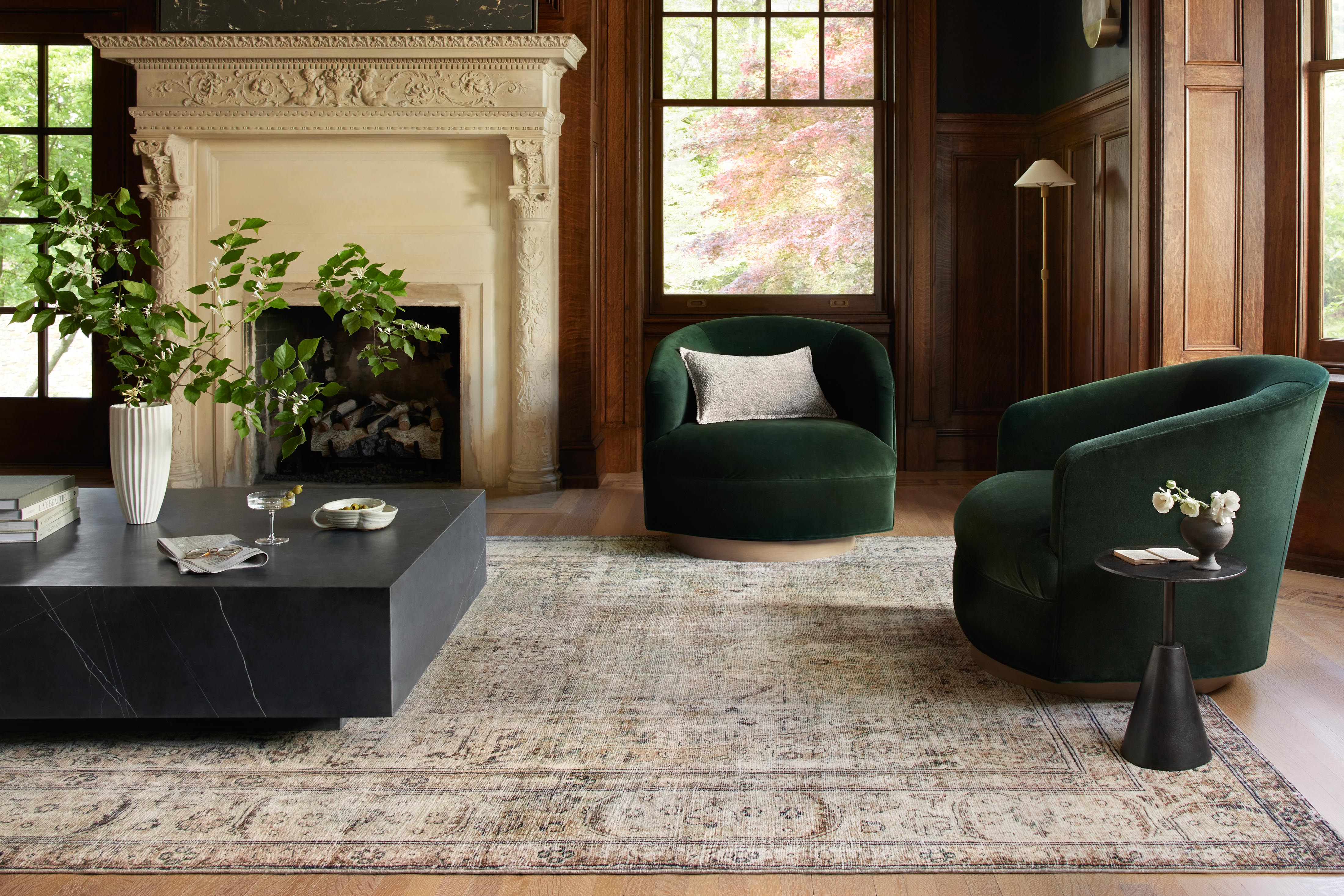 Loloi Margot Antique / Sage Rug No.2 RUGS - synthetic Loloi 18" x 18"