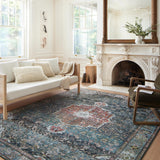 Loloi Margot Ocean/Brick Rug 1-patterned rugs Loloi